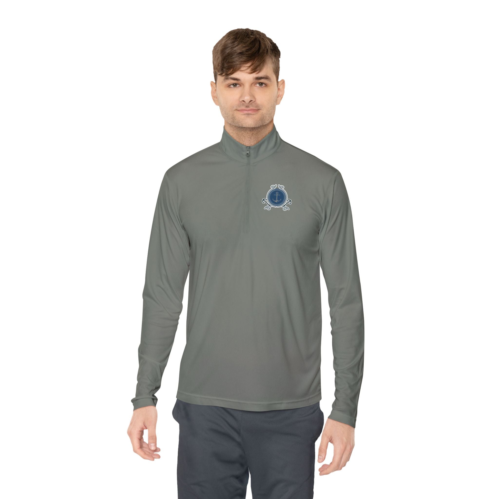 Nautical Anchor - Quarter-Zip Pullover
