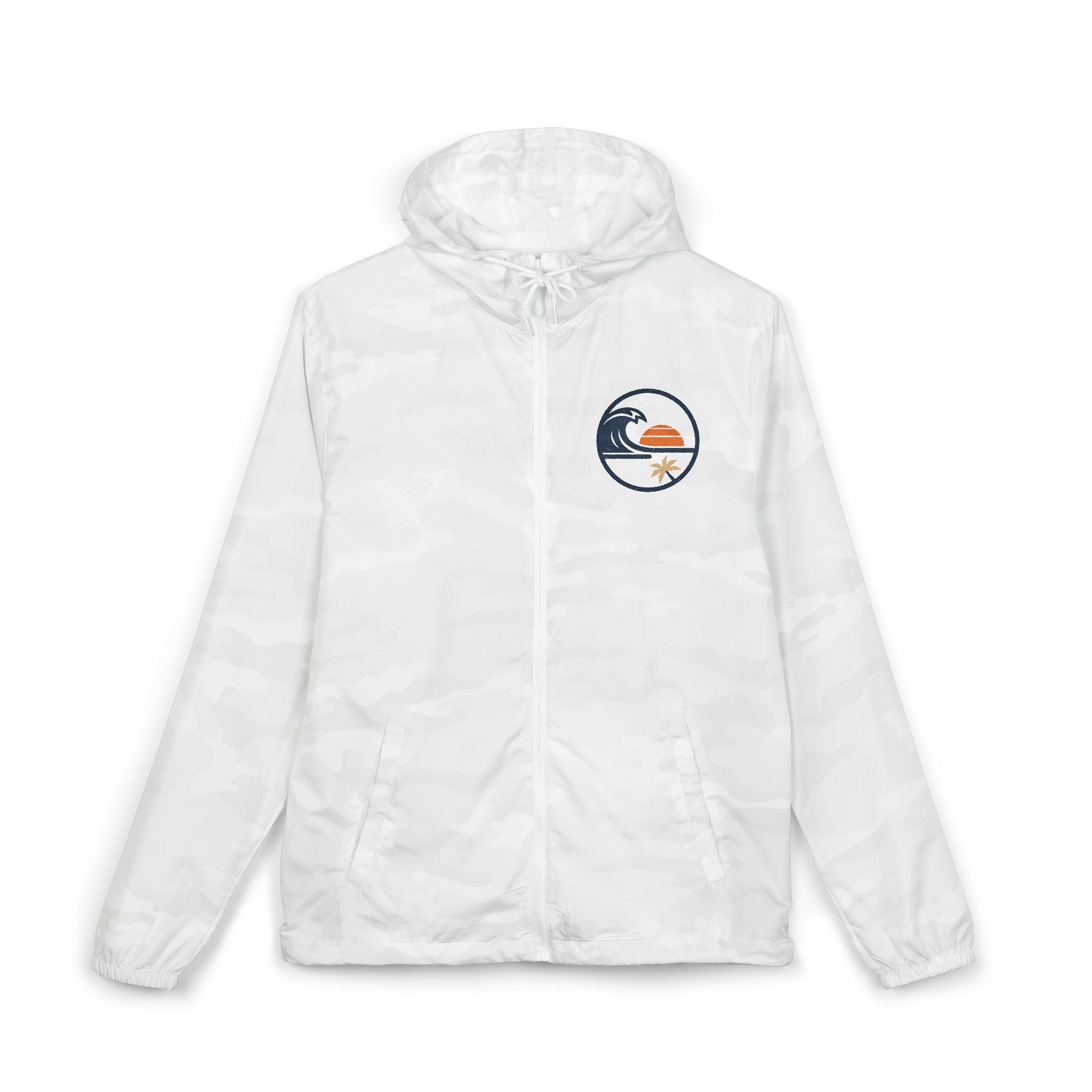 Beach Sunset Wave -Windbreaker Jacket