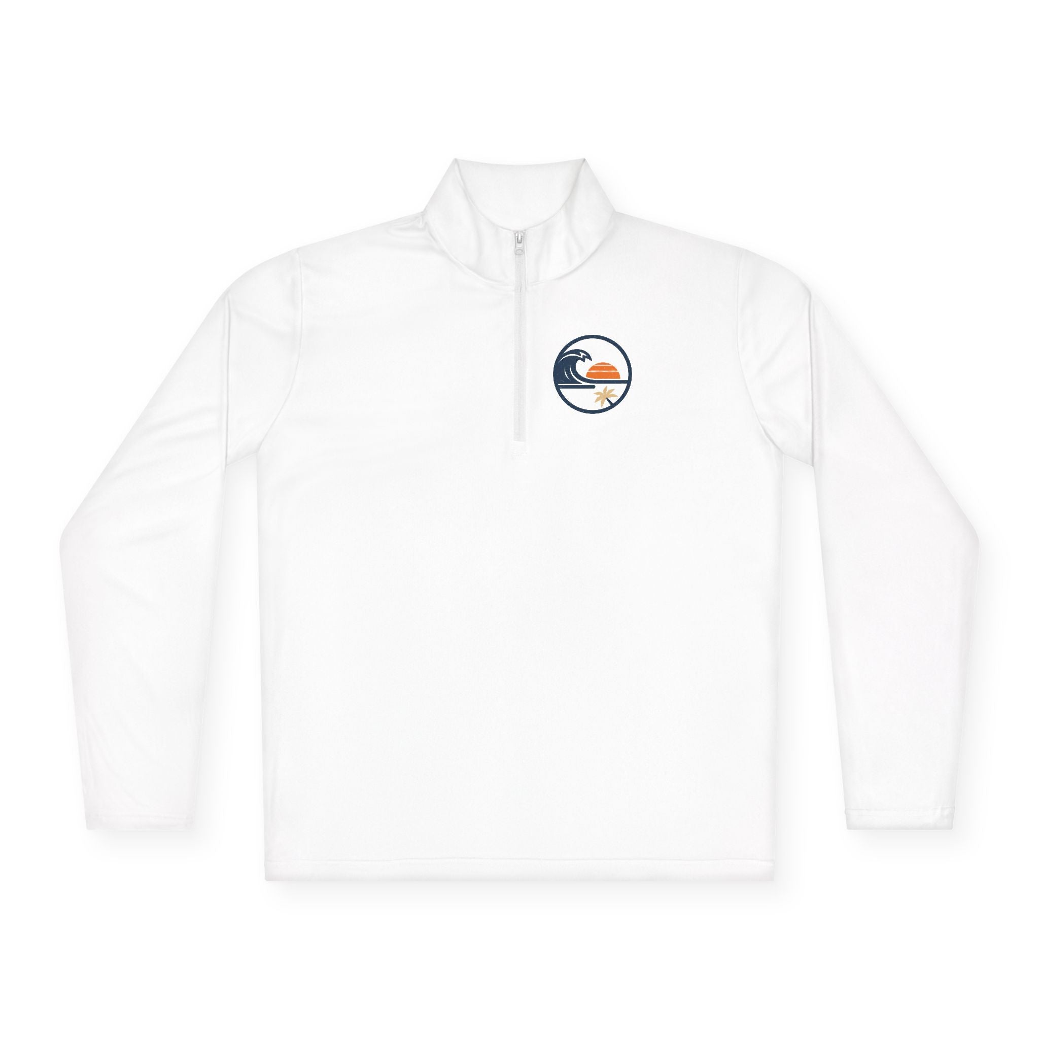 Quarter-Zip Pullover — Beach  Sunset Wave