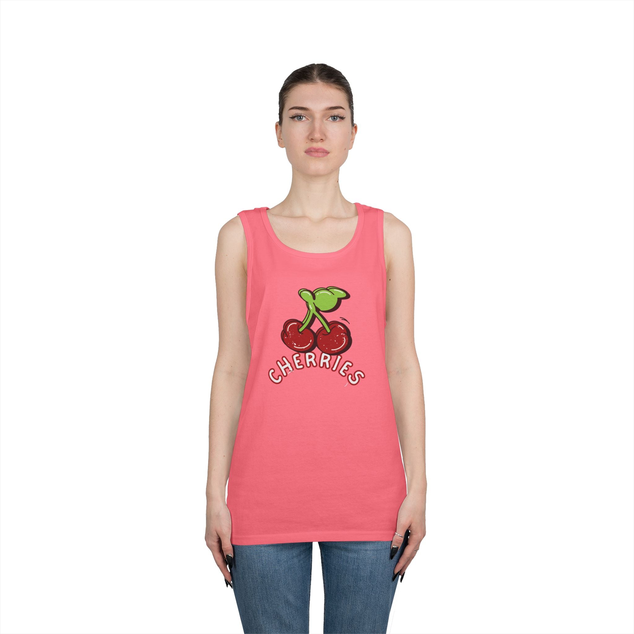 Tank Top — Cute Retro "Cherries" Fruit Design