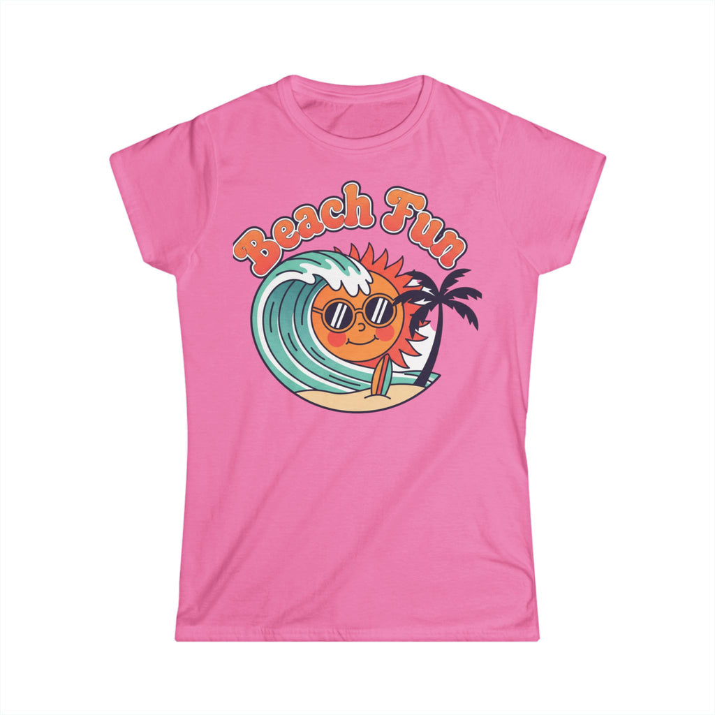 Beach Fun T-Shirt — Retro Sun & Wave Women’s Tee