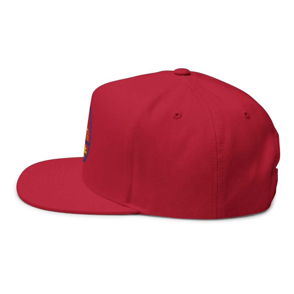 Wave Beach Nap Cap — Embroidered Flat Bill Hat