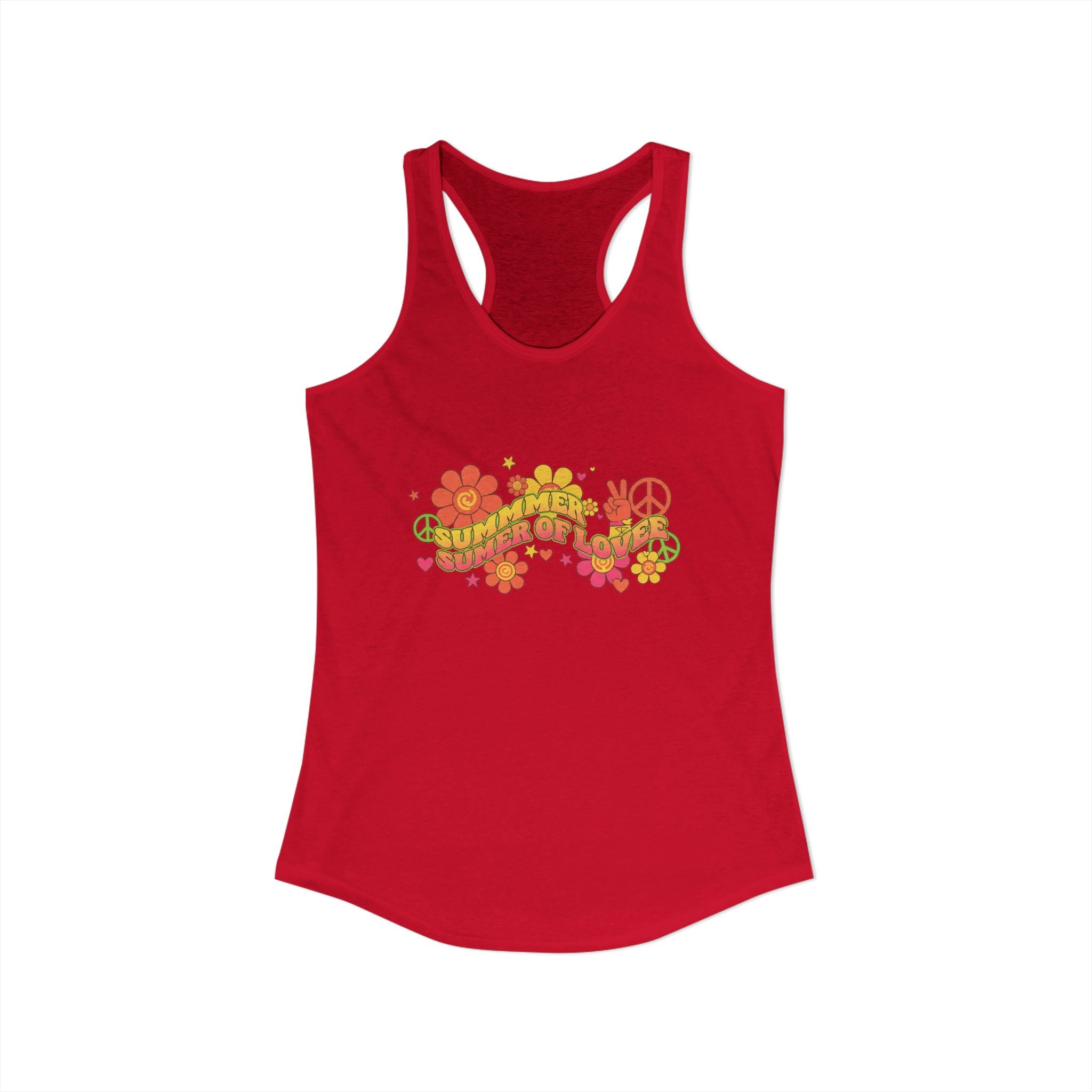 Women's  Racerback- Tank Top  Summer Love