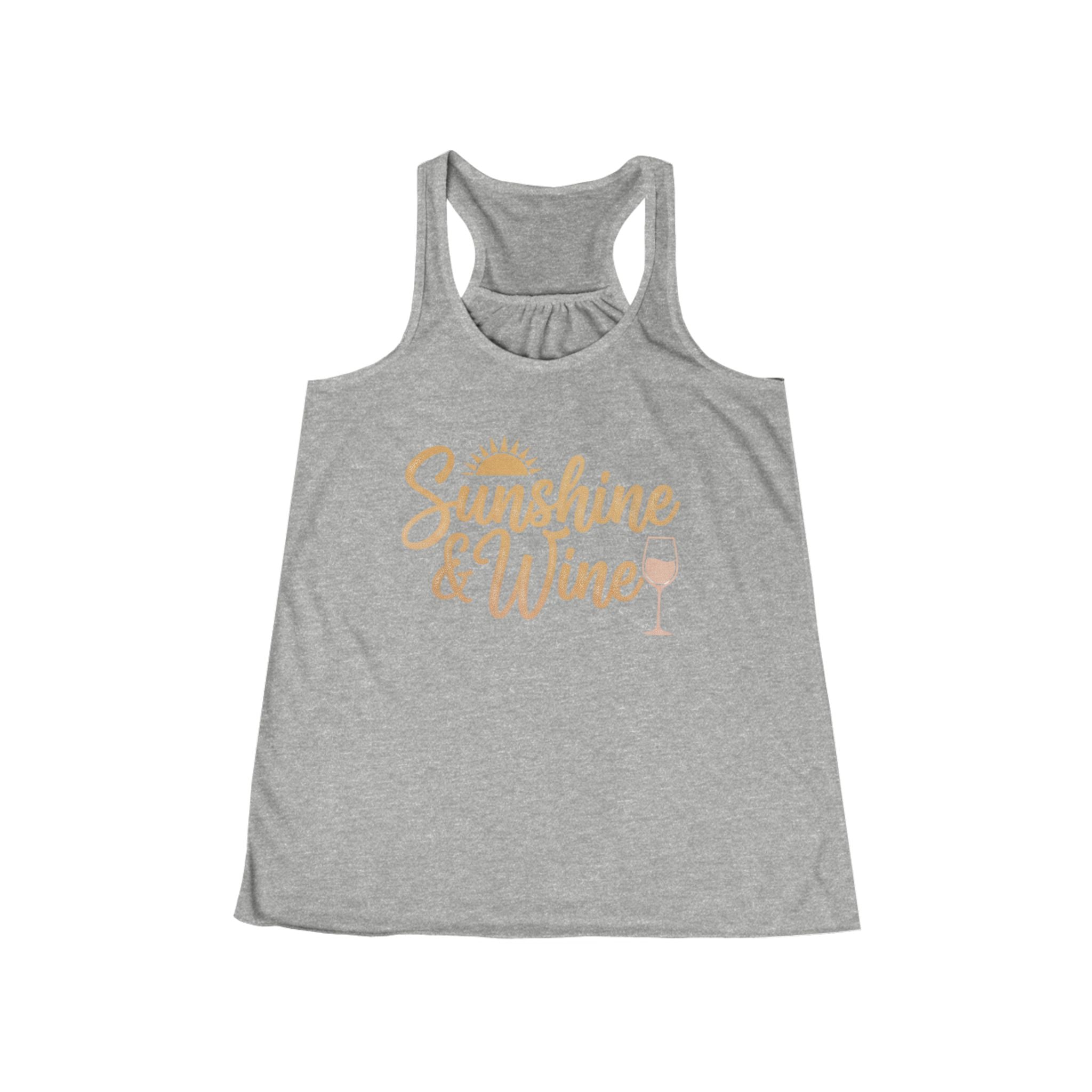Sunshine & Wine Tank Top — Women’s Racerback Summer Tank