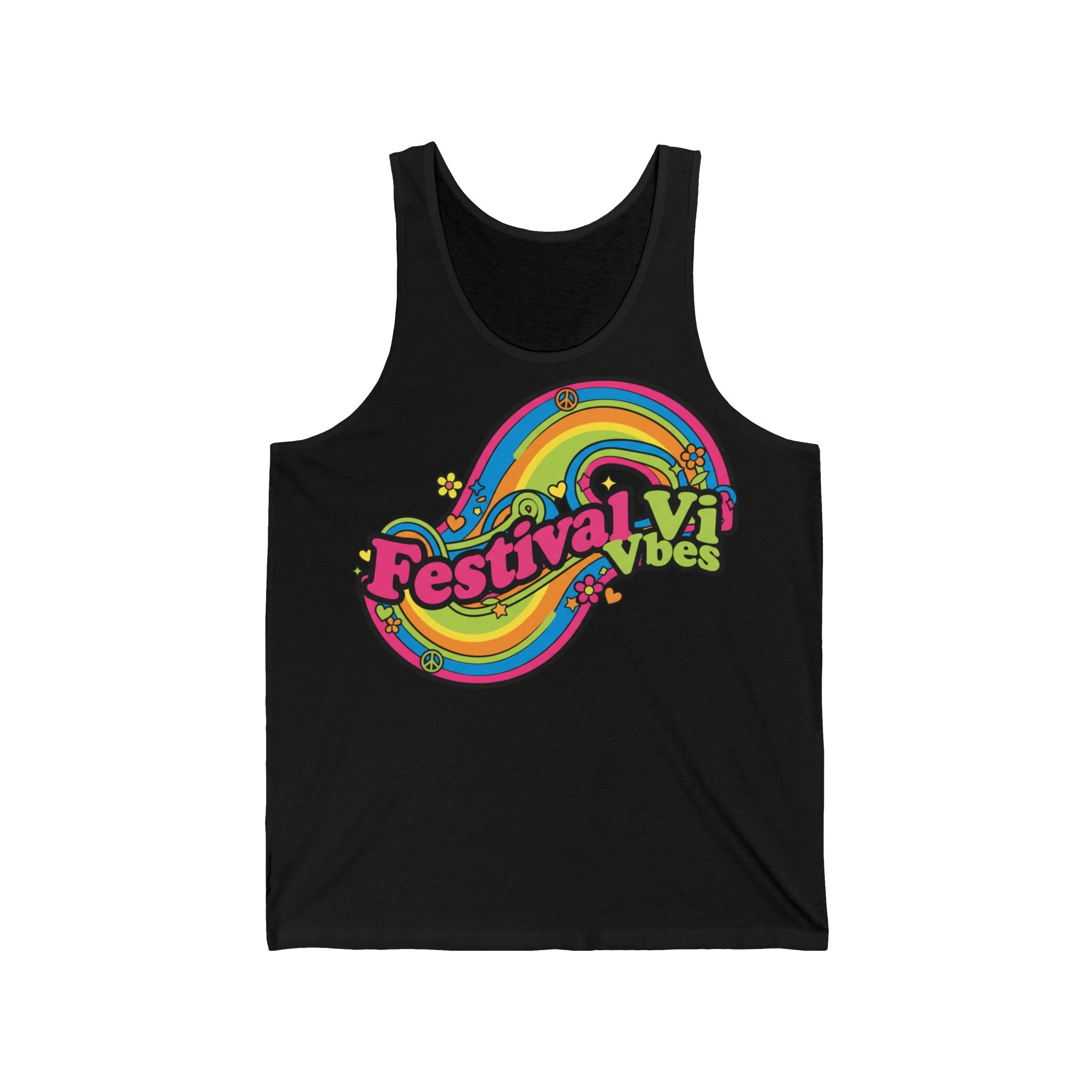 Festival Vibes Tank Top — Colorful Retro