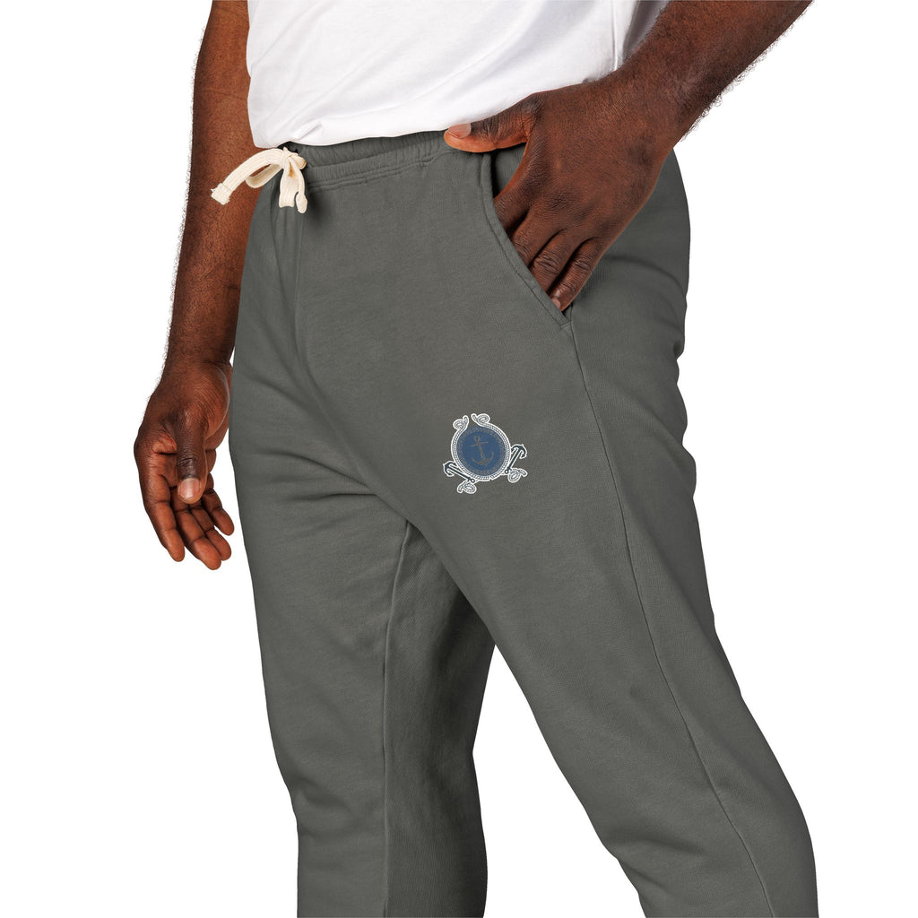 Nautical Anchor-Fleece Cozy Casual Joggers
