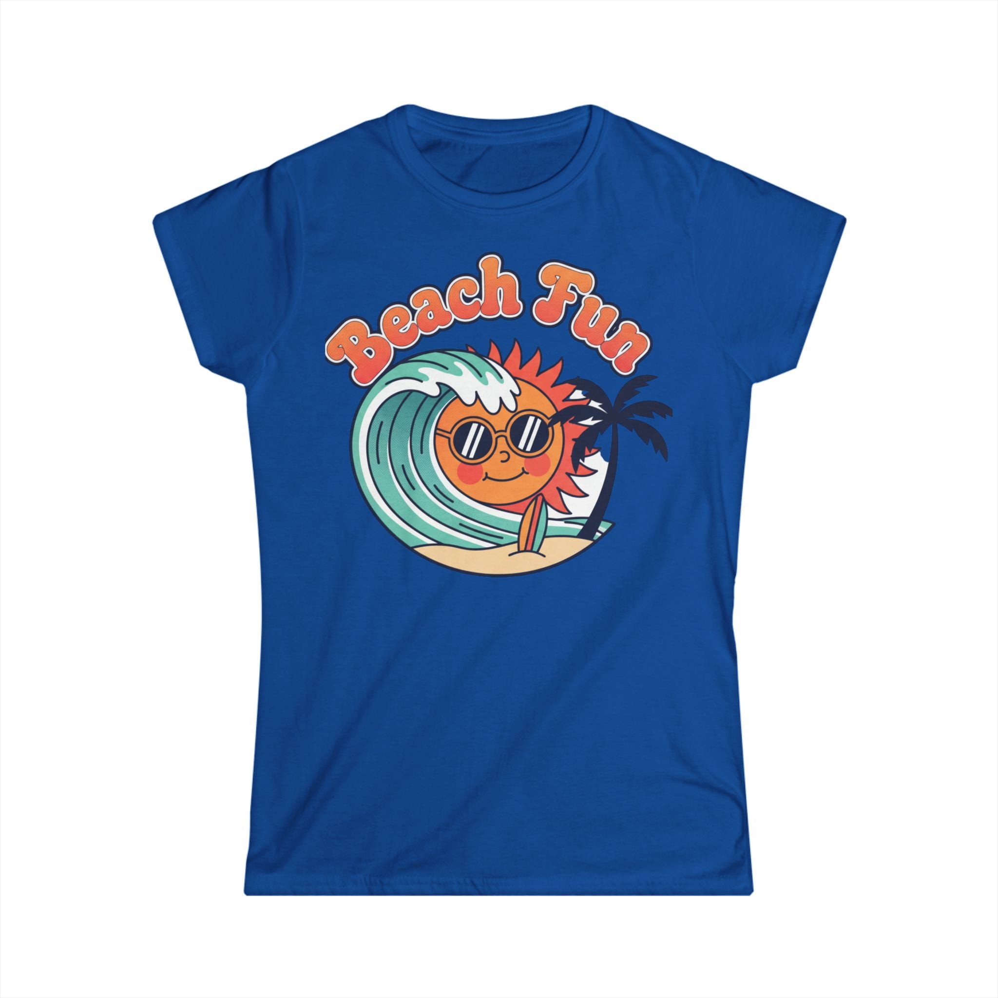 Beach Fun T-Shirt — Retro Sun & Wave Women’s Tee