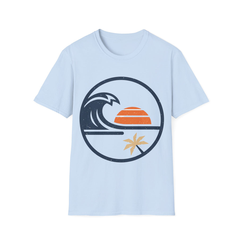 Sunset Wave T-Shirt — Retro Beach Surf