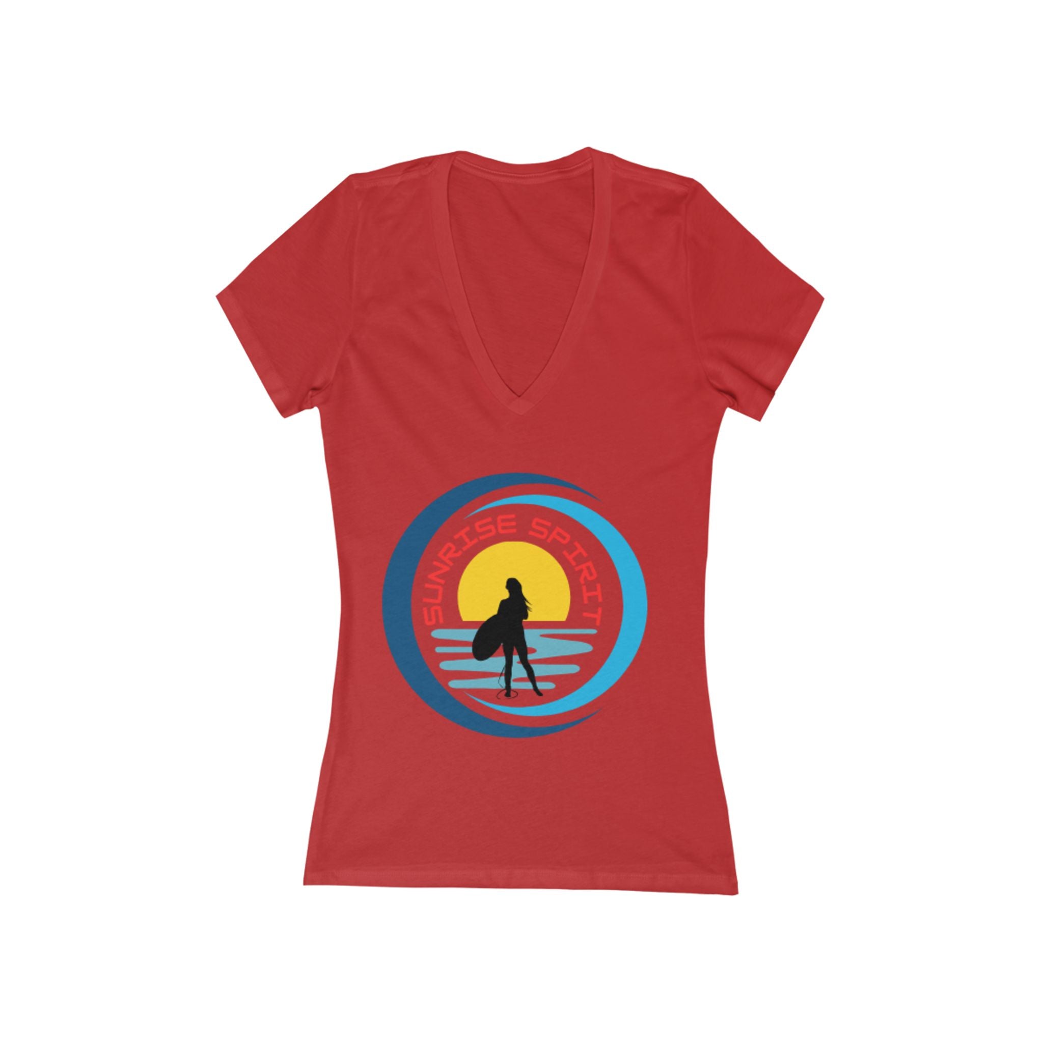 Sunrise Spirit V-Neck Tee — Retro Surf