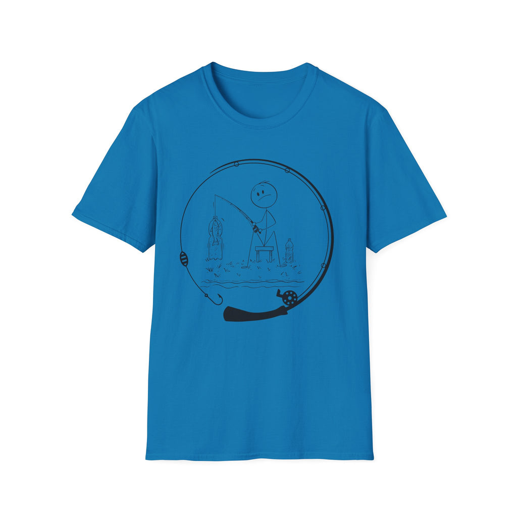 Stick man Fishing  Tee