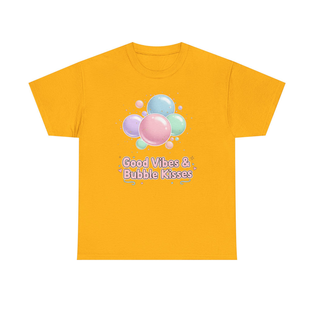 Bubble Kisses Tee — Good Vibes Pastel T-Shirt