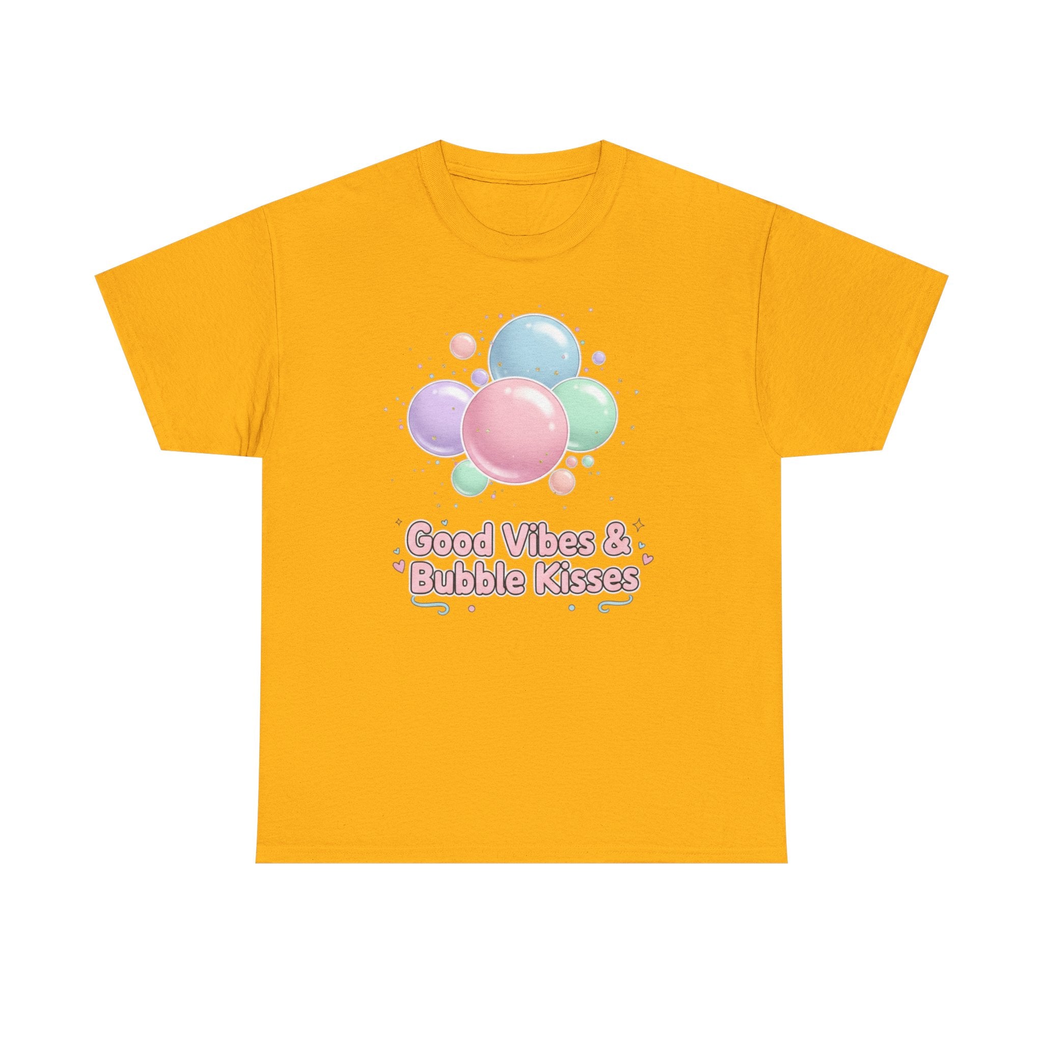 Bubble Kisses Tee — Good Vibes Pastel T-Shirt