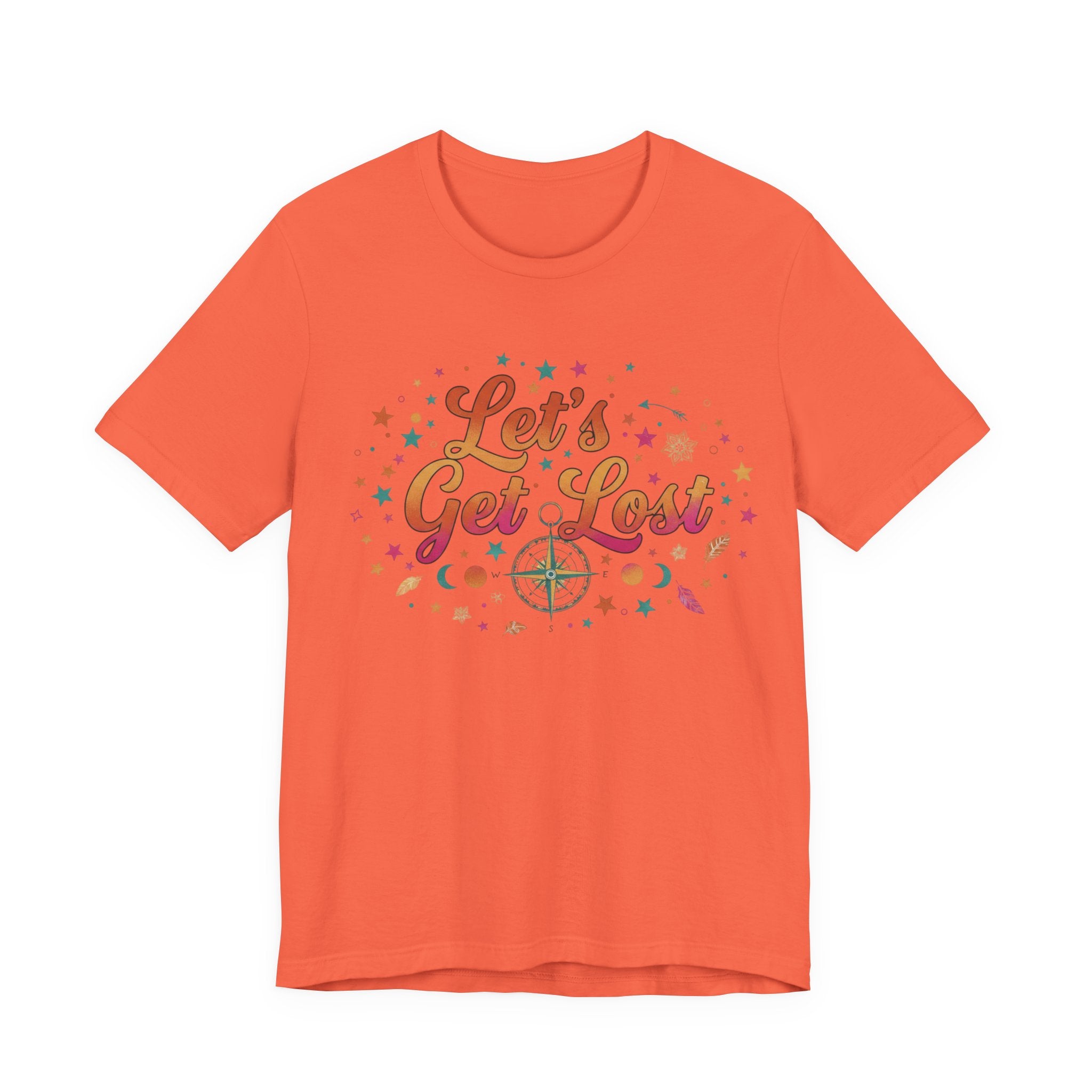 Let's Get Lost T-Shirt — Retro Compass Adventure Tee