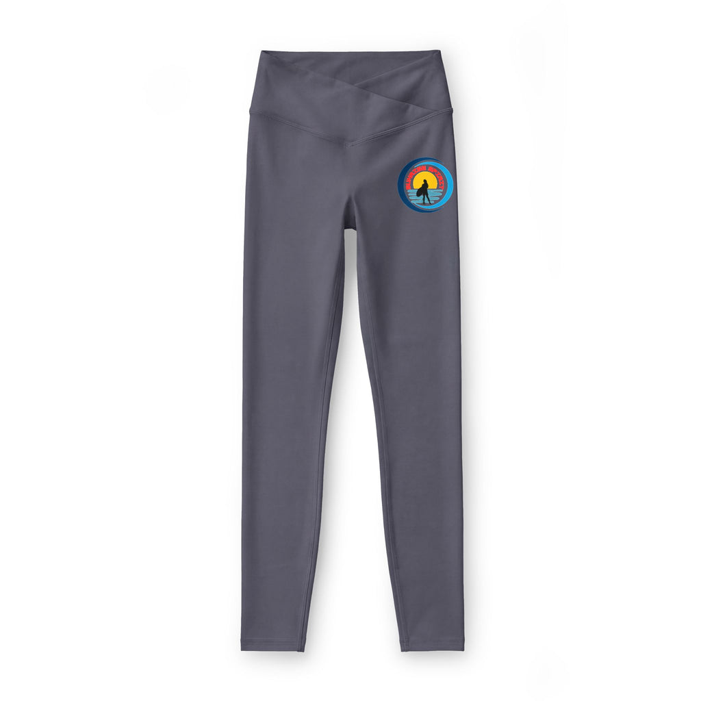Women’s Luxe Leggings — Retro Rainbow Camper Patch Leggings