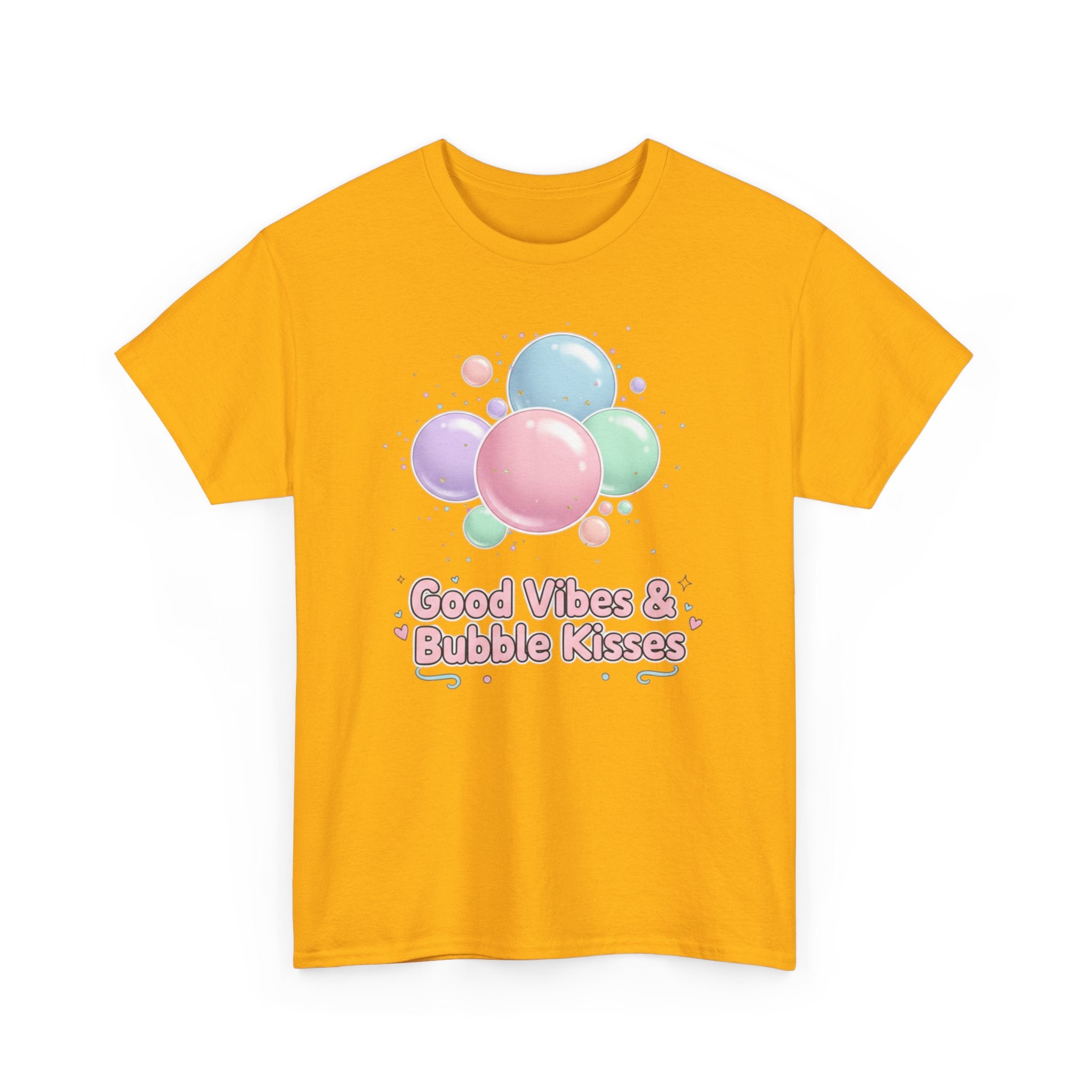 Bubble Kisses Tee — Good Vibes Pastel T-Shirt