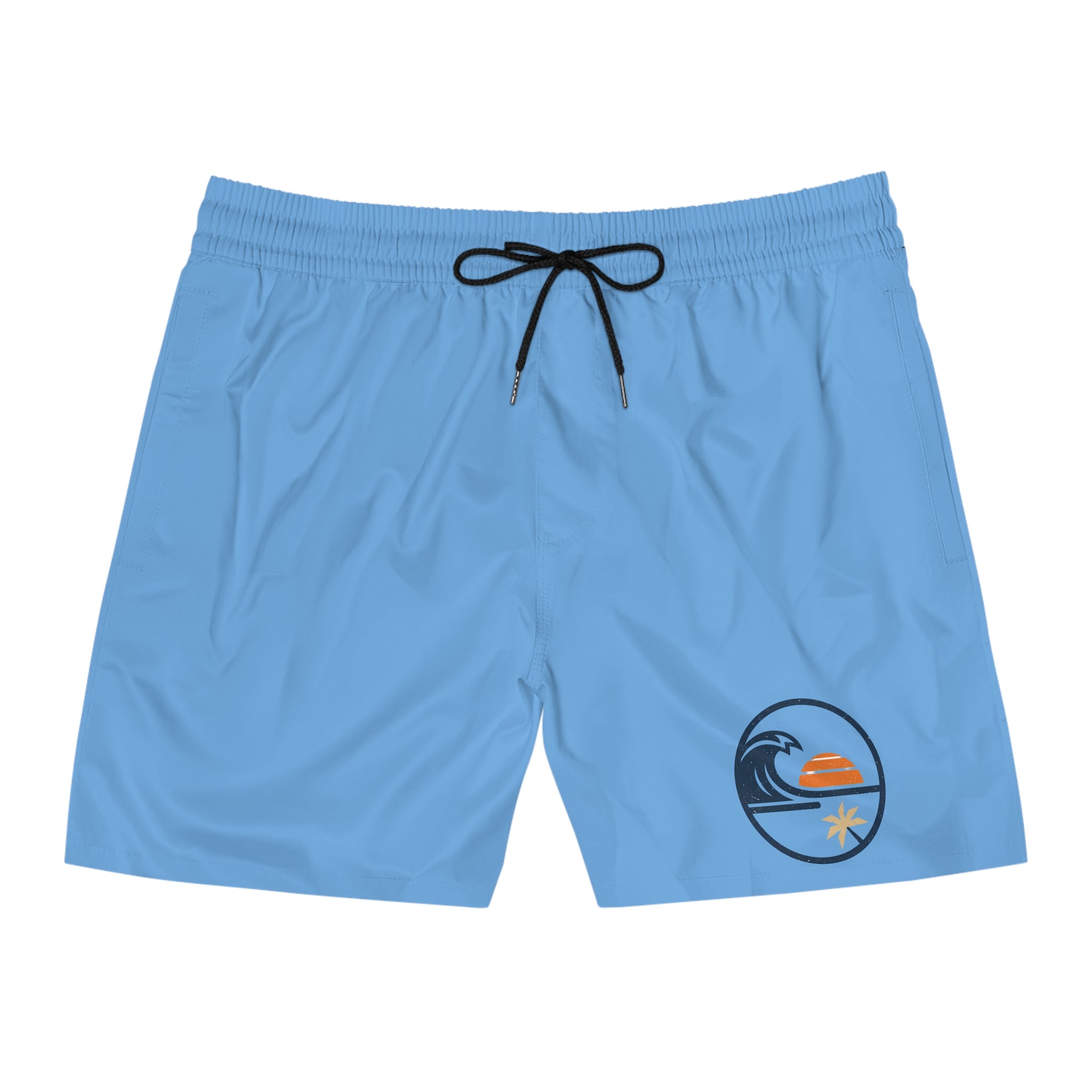 Beach Sunset Wave  — Mid-Length Beach Trunks