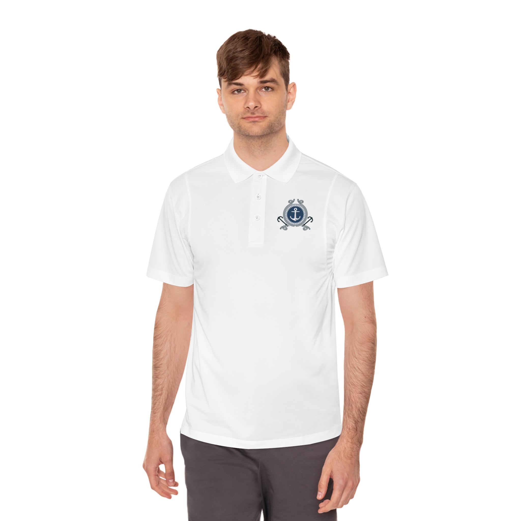 Nautical Anchor Crest Polo Shirt