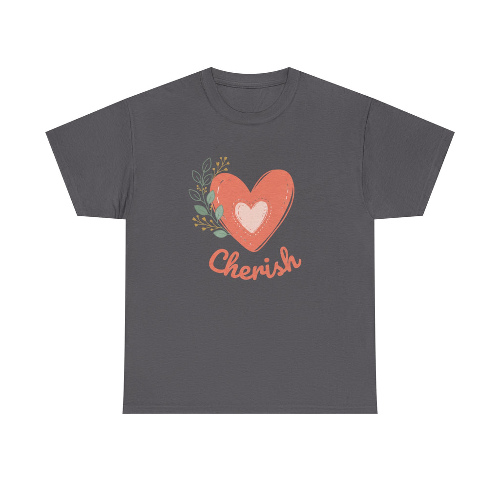Cherish Heart T-Shirt — Floral Heart