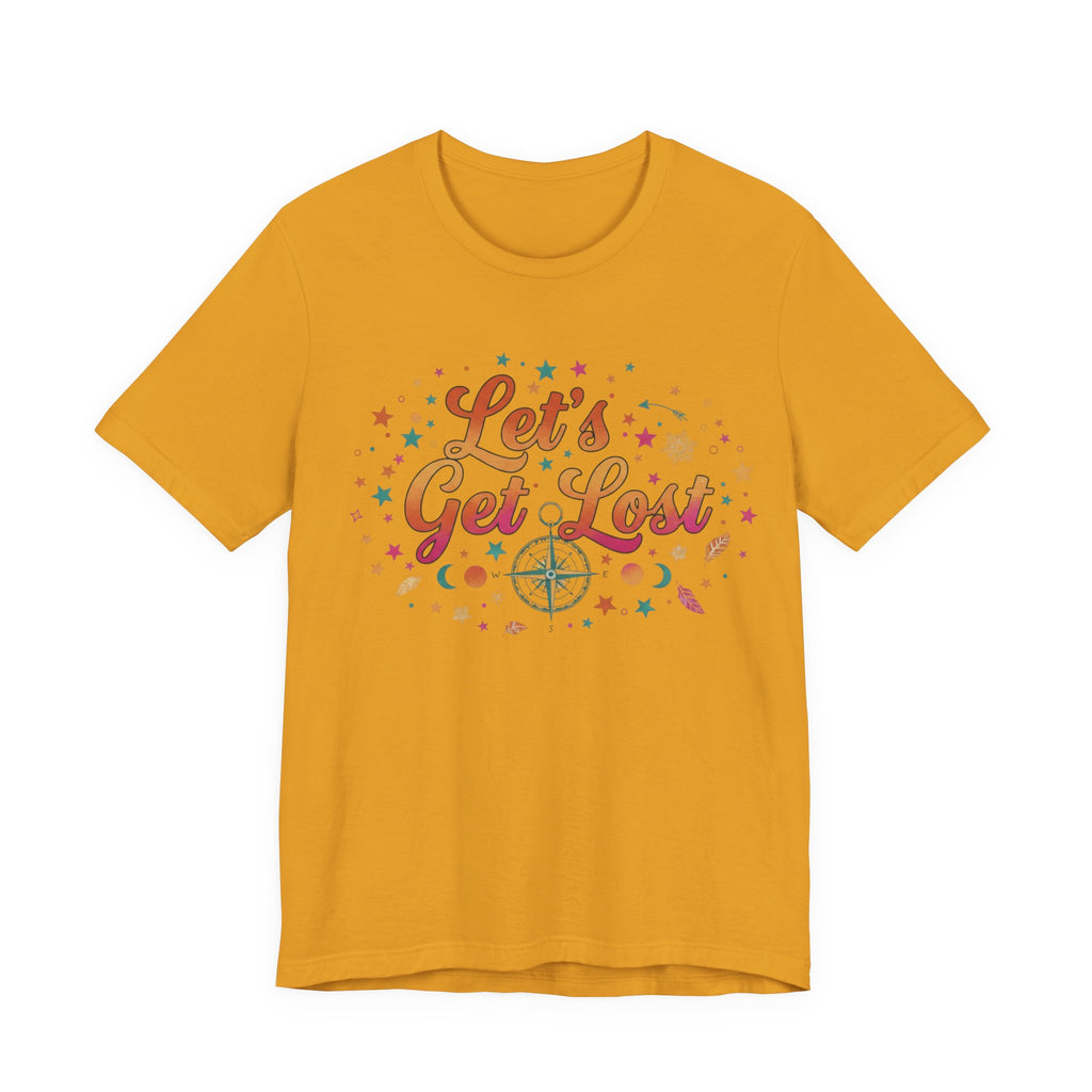 Let's Get Lost T-Shirt — Retro Compass Adventure Tee