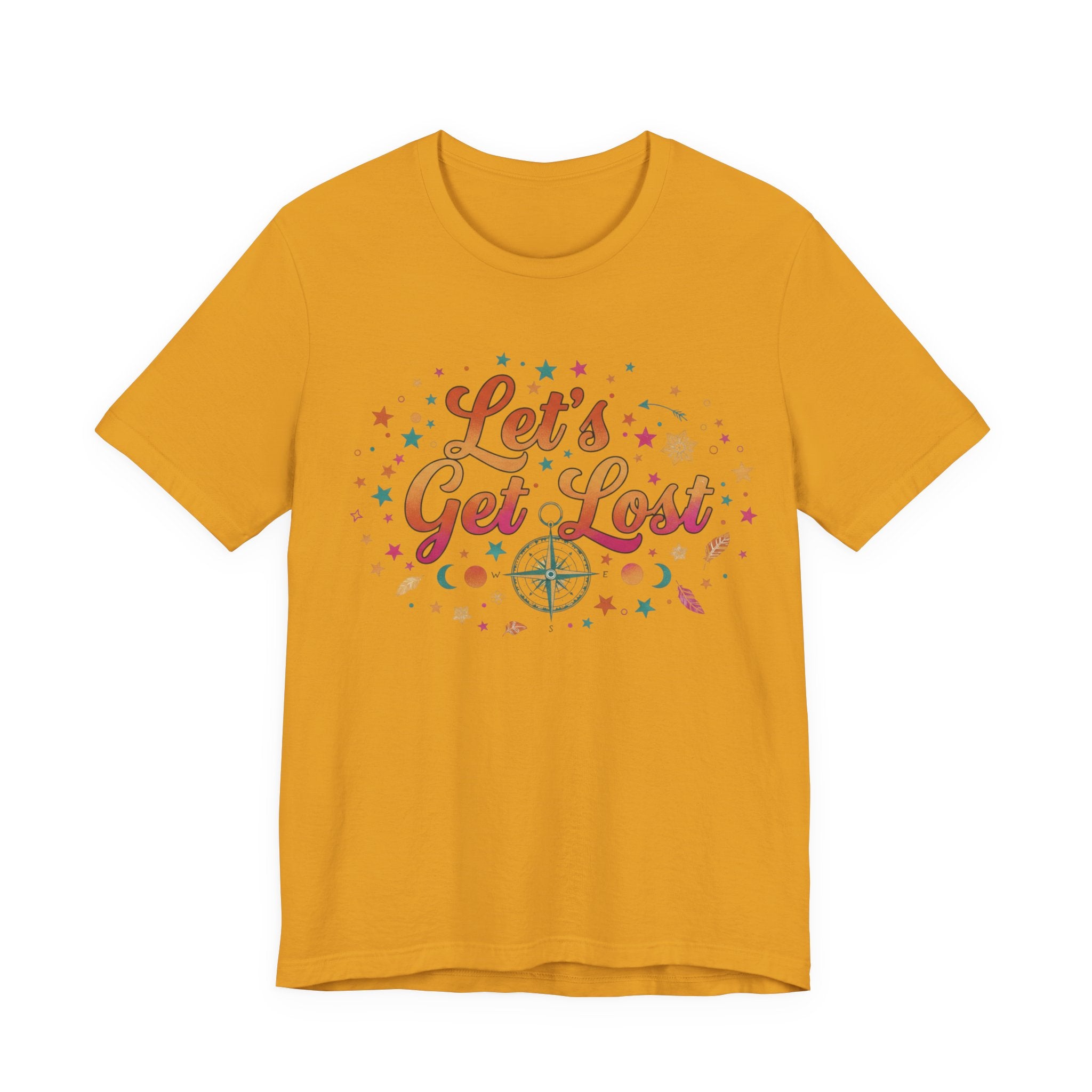 Let's Get Lost T-Shirt — Retro Compass Adventure Tee