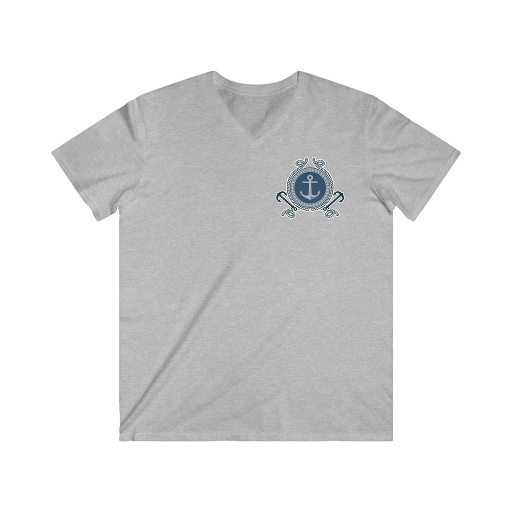 Nautical Anchor Crest V-Neck Tee