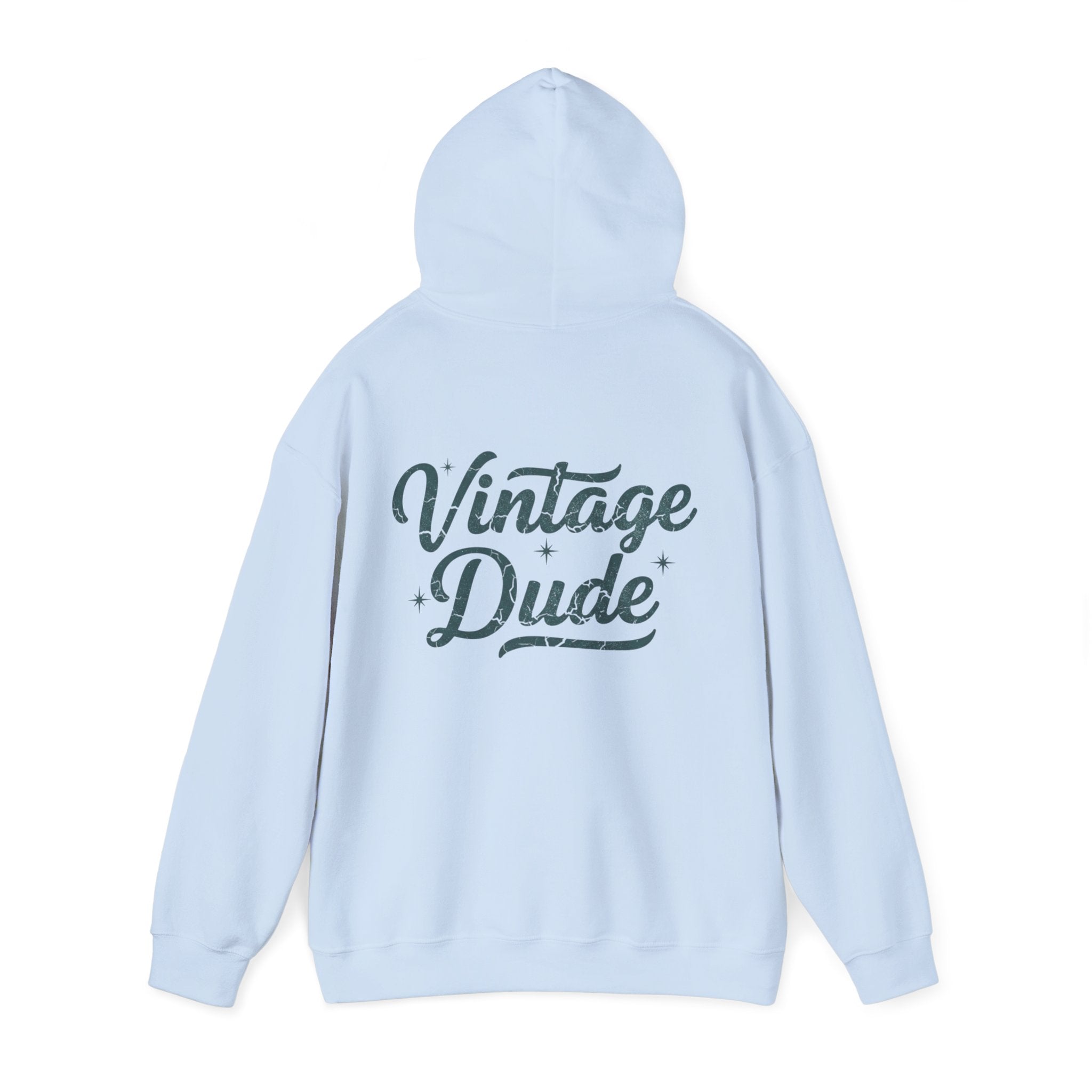 Vintage Dude Hoodie - Retro Script  Pullover