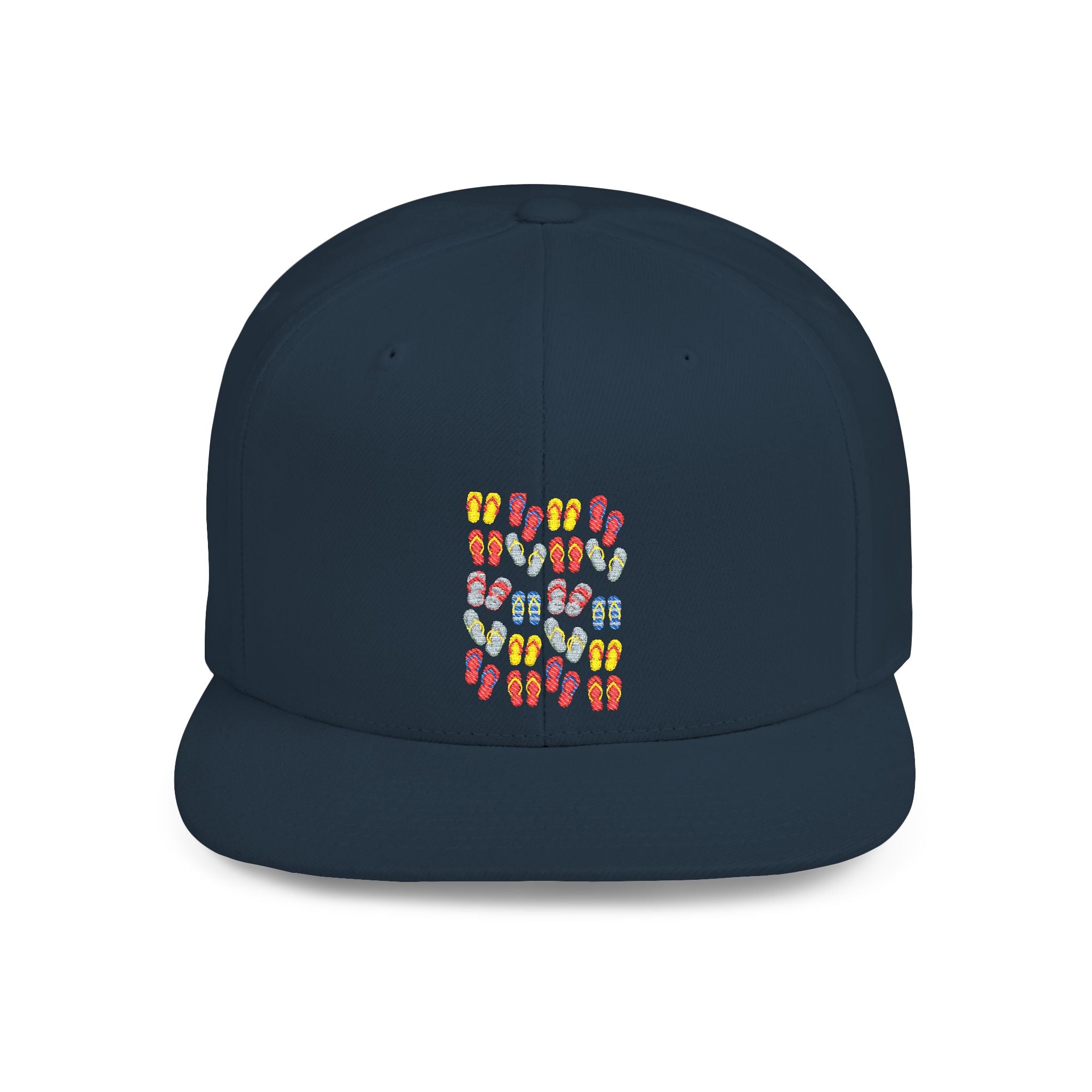 Snapback Hat — Colorful Flip-Flop Summer Pattern