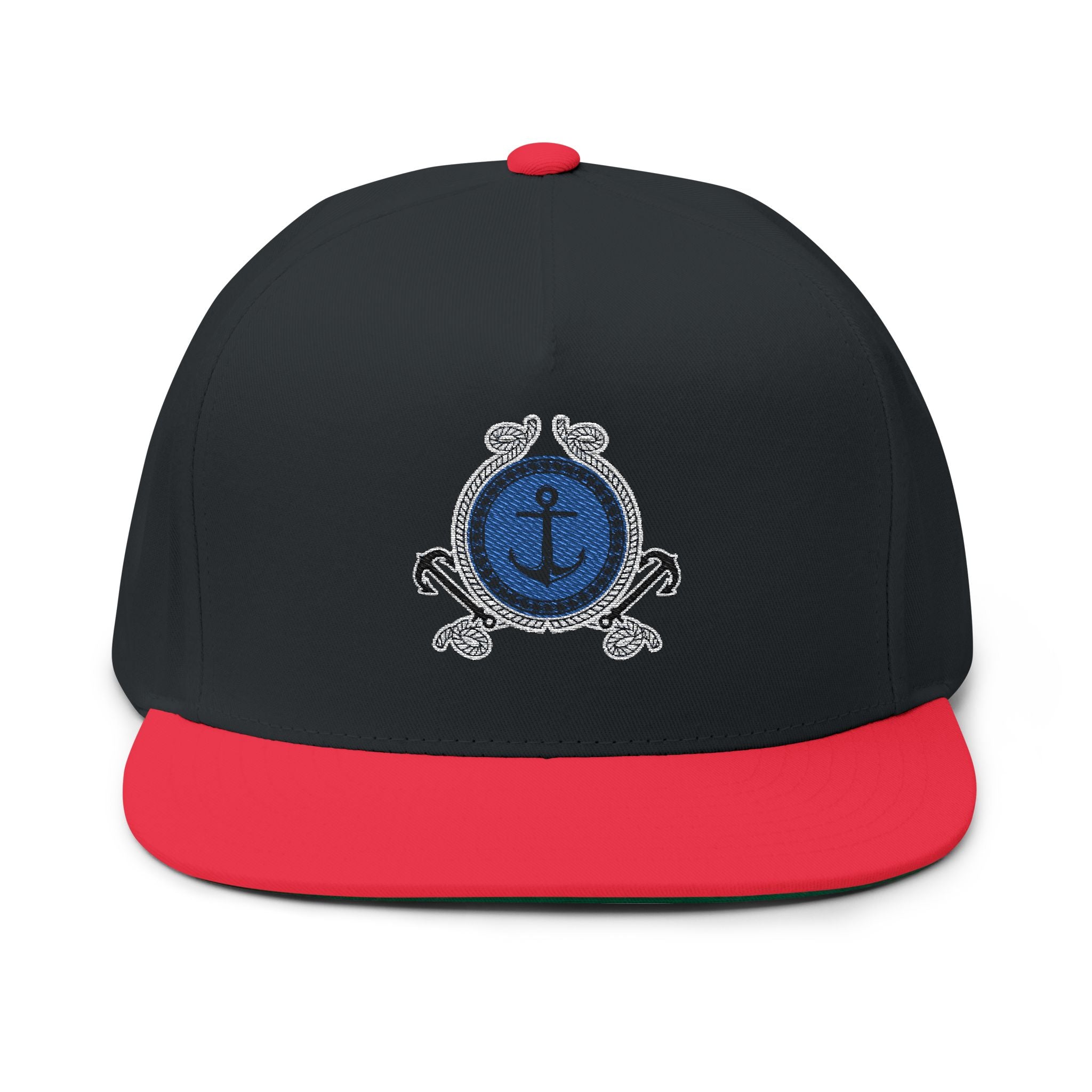 Nautical Anchor  Flat Bill Cap