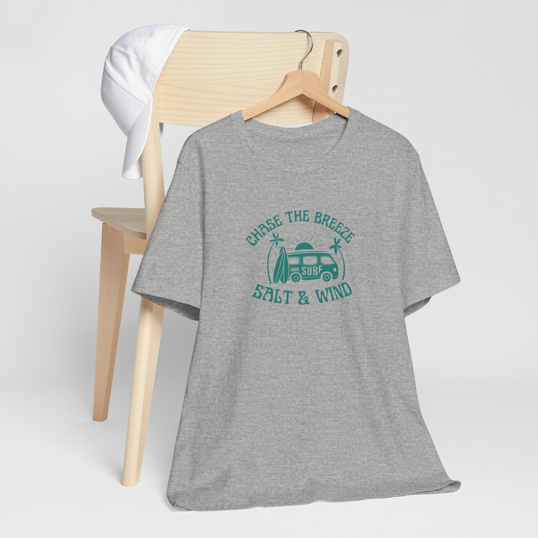 Chase the Breeze Surf Tee — "Salt & Wind" Beach T-Shirt