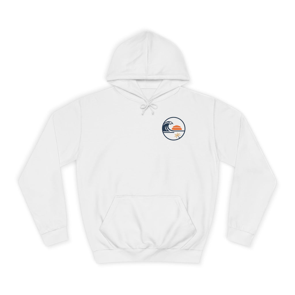 Coastal Sunset Hoodie – Surf Wave Palm