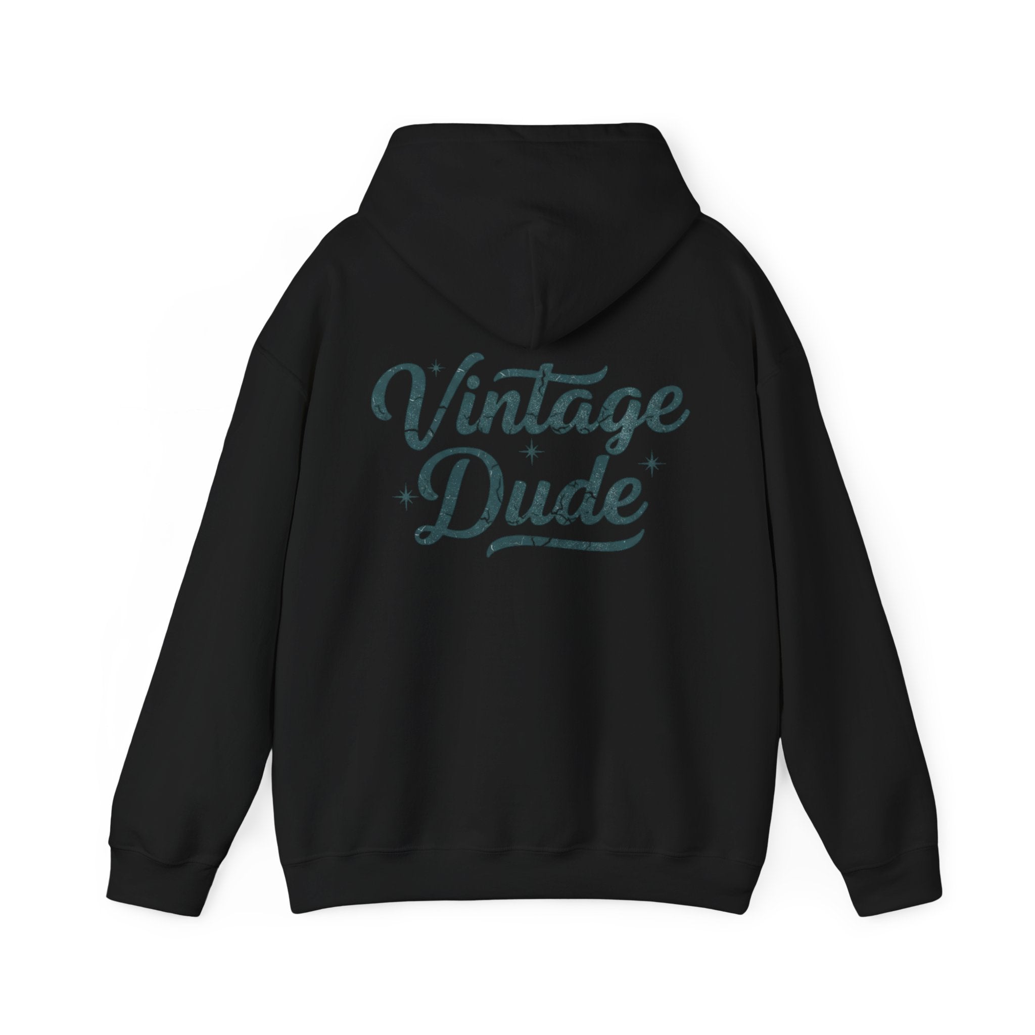 Vintage Dude Hoodie - Retro Script  Pullover