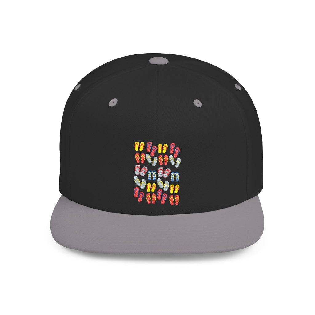 Snapback Hat — Colorful Flip-Flop Summer Pattern