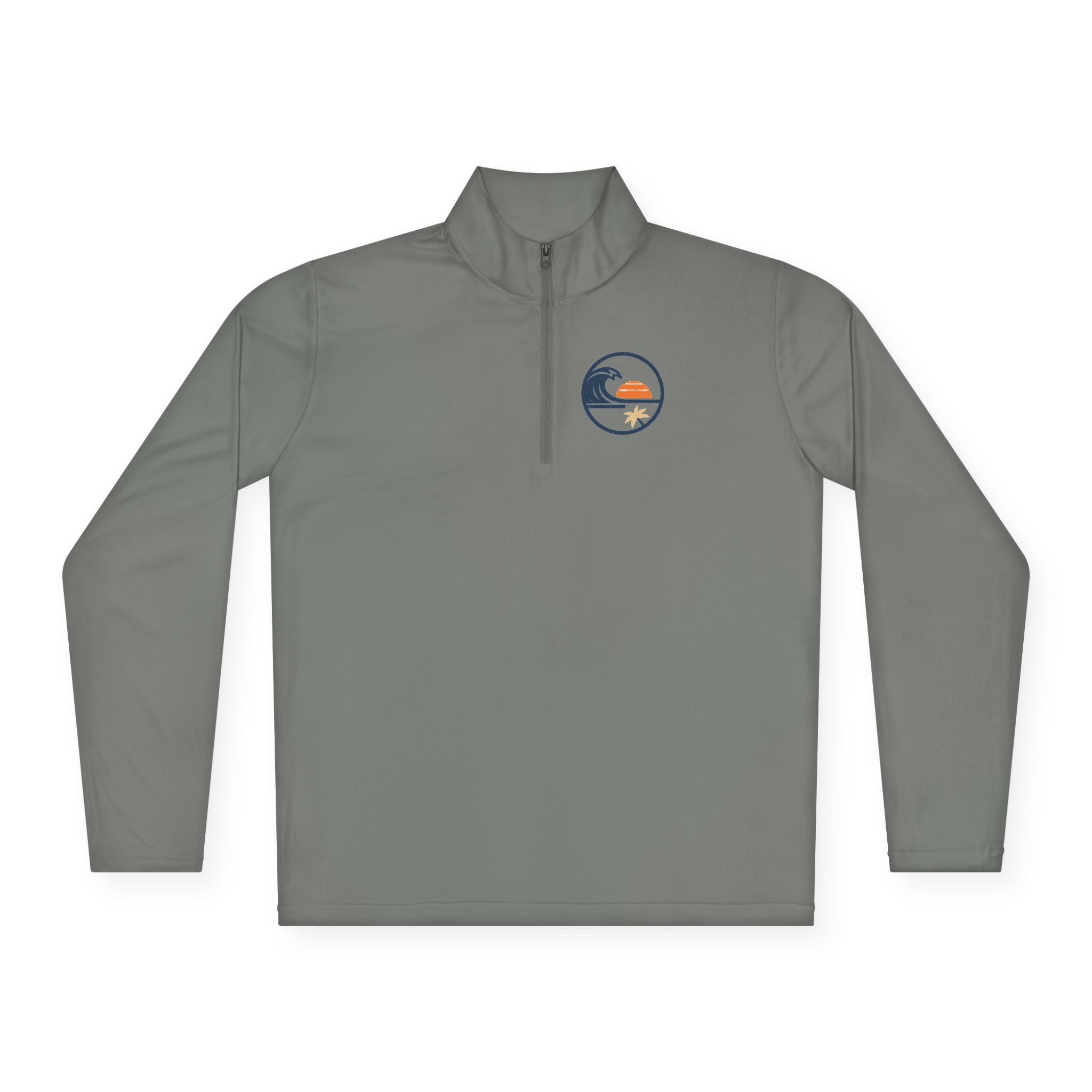 Quarter-Zip Pullover — Beach  Sunset Wave