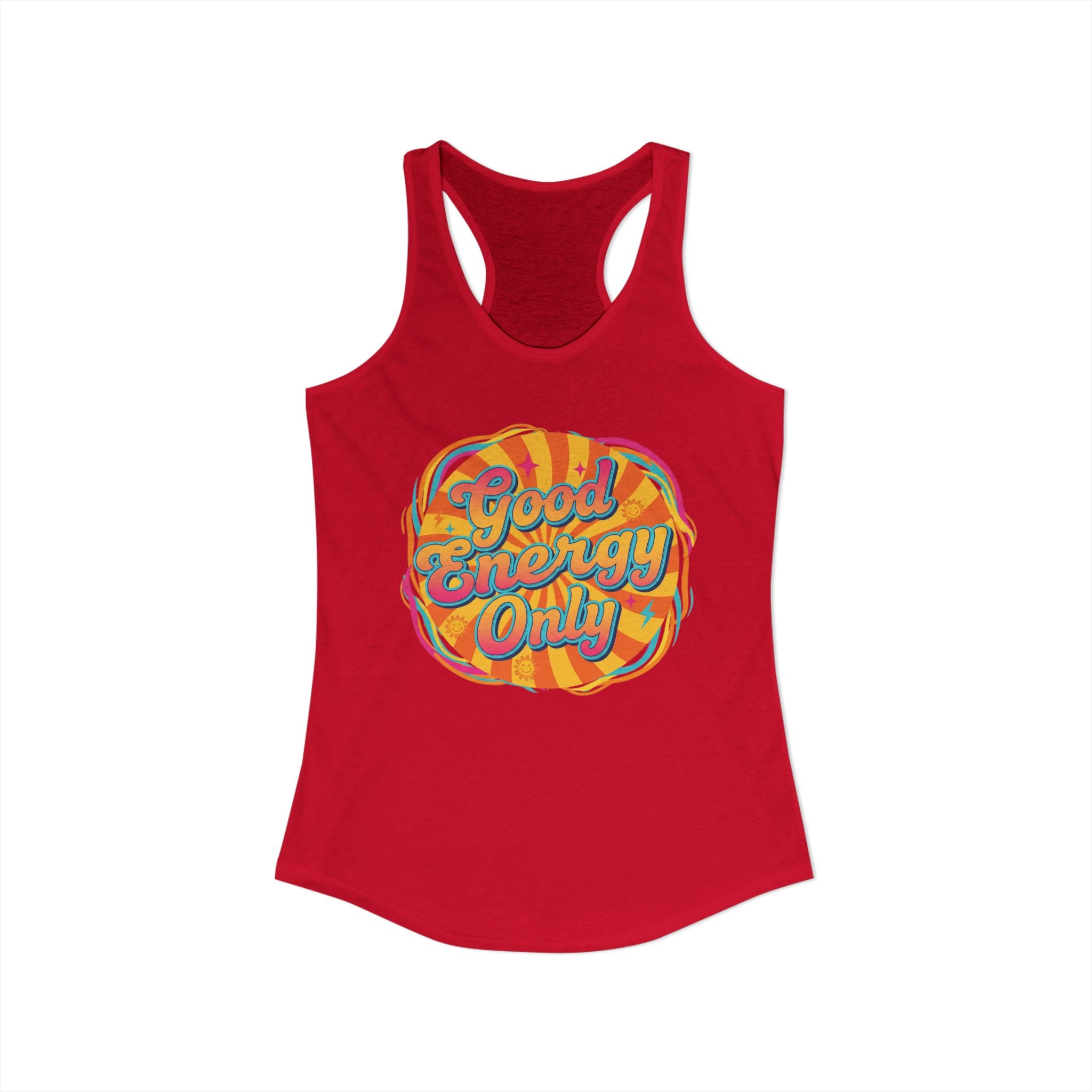 Women's  Racerback Tank- Good Energy Only