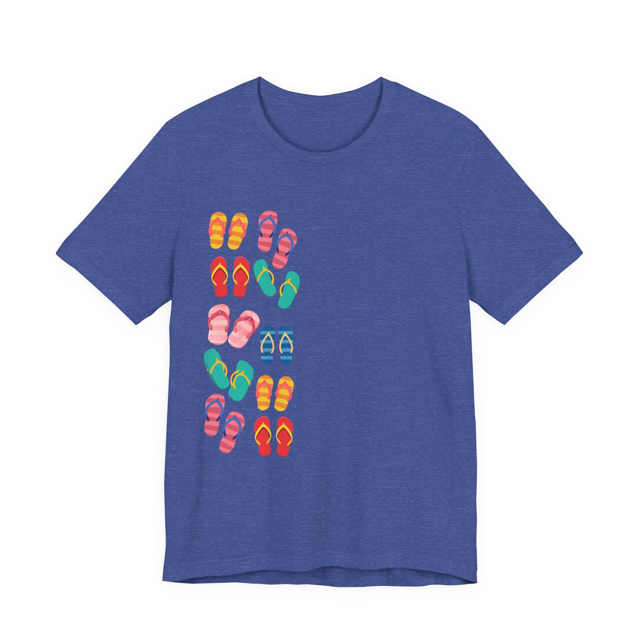 Flip Flop Pattern Tee — Colorful Summer Sandal Graphic T-Shirt