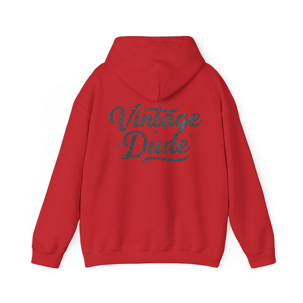 Vintage Dude Hoodie - Retro Script  Pullover