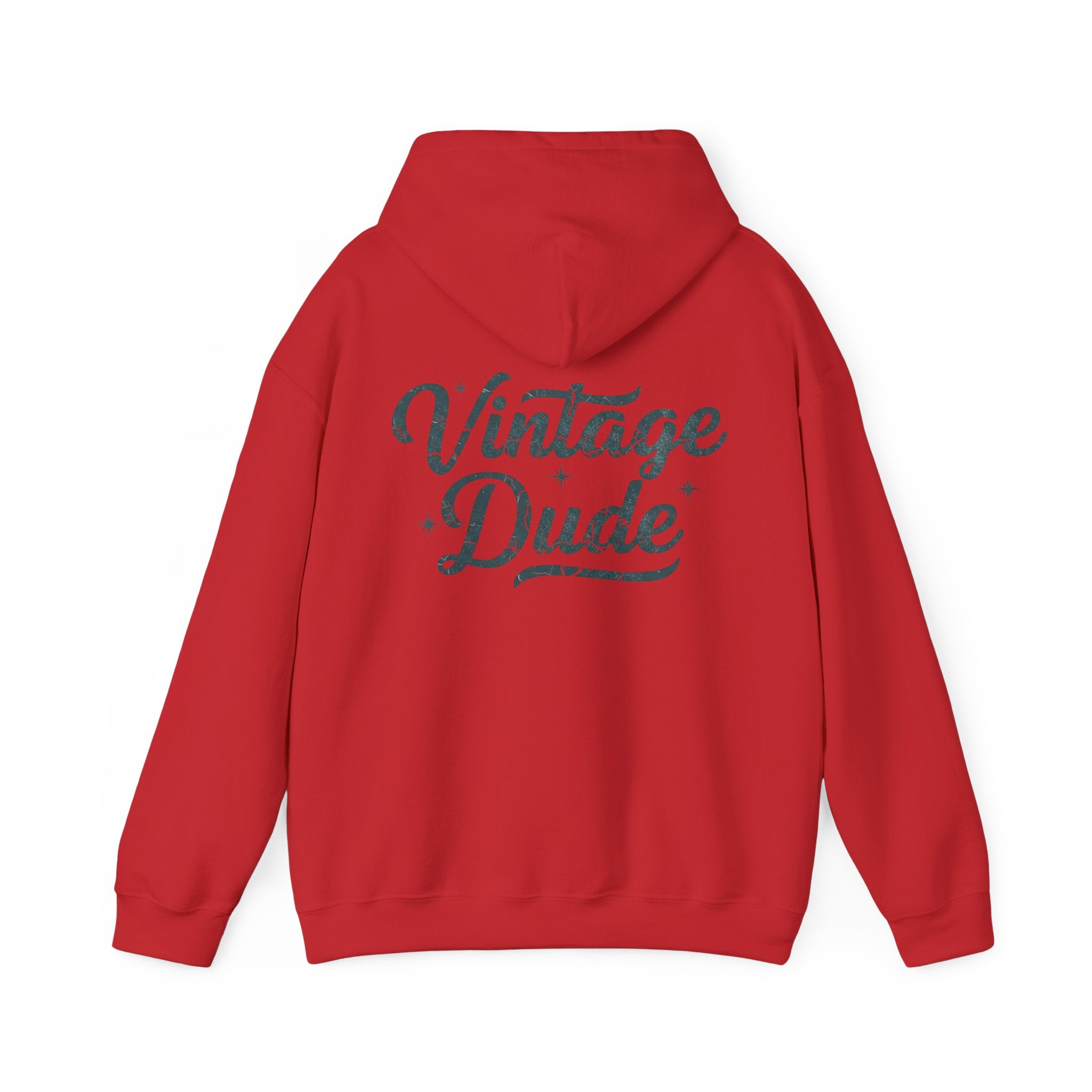 Vintage Dude Hoodie - Retro Script  Pullover