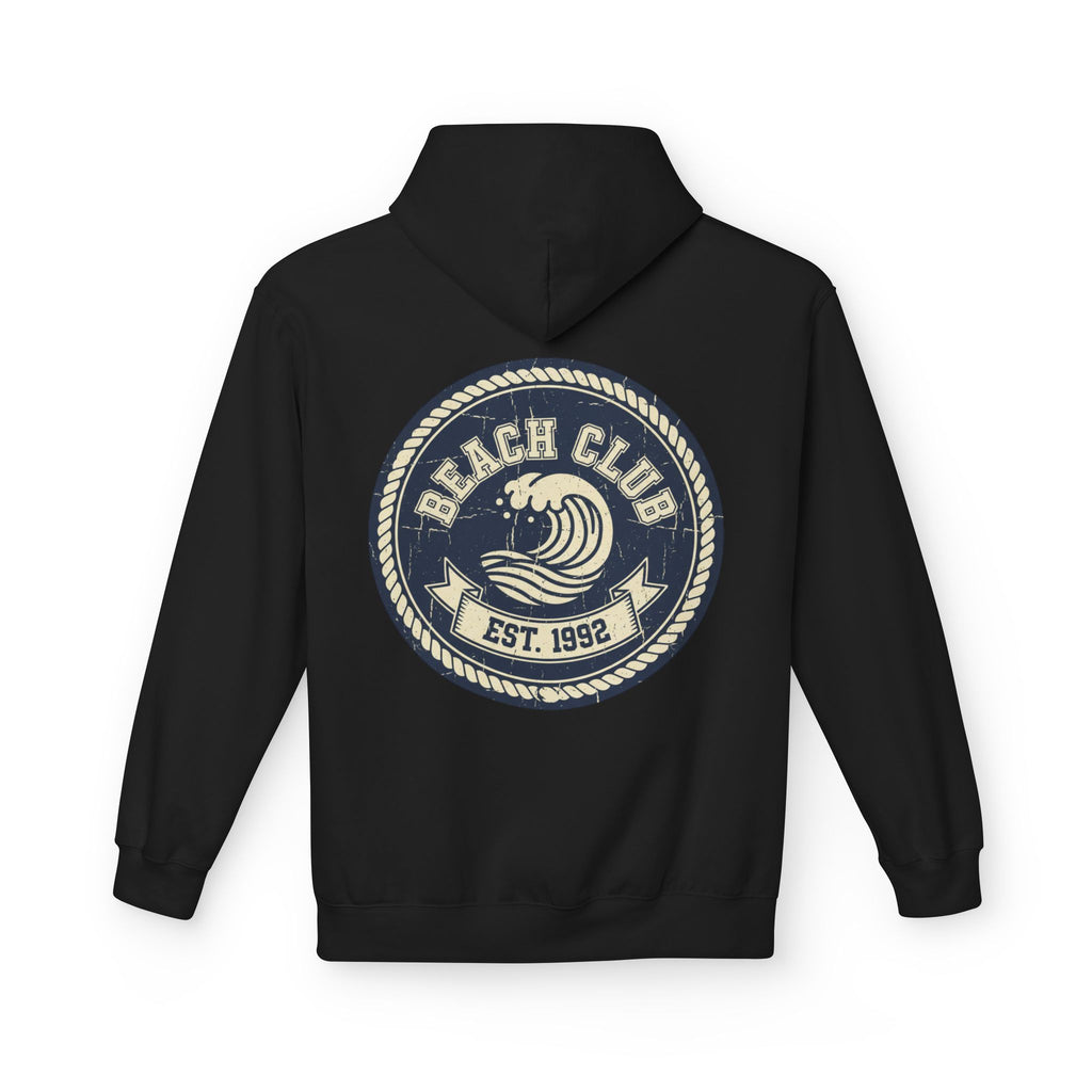 Beach Club Hoodie — Retro Surf Crest "Est. 1992"