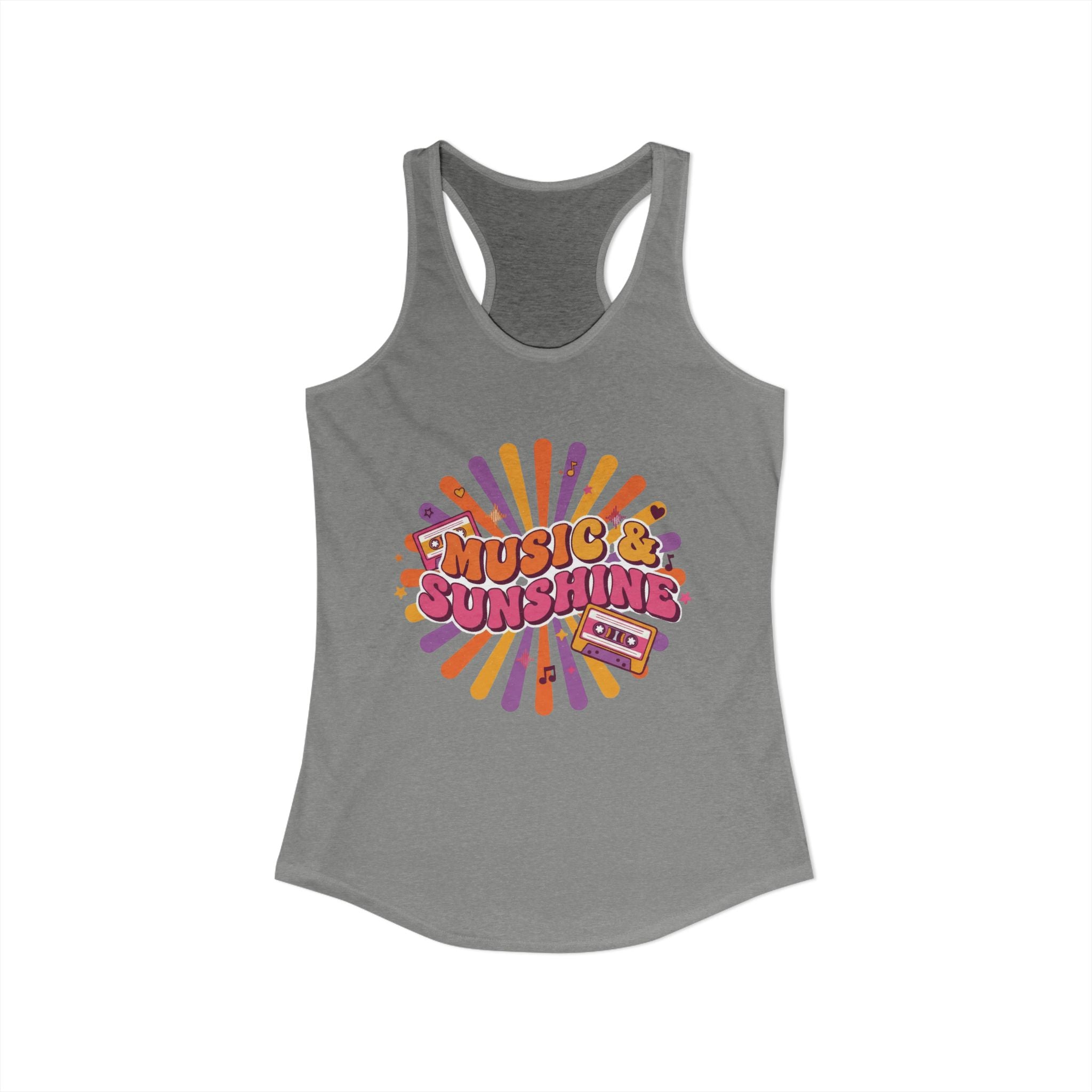 Women's  Racerback Tank-Music & Sunshine