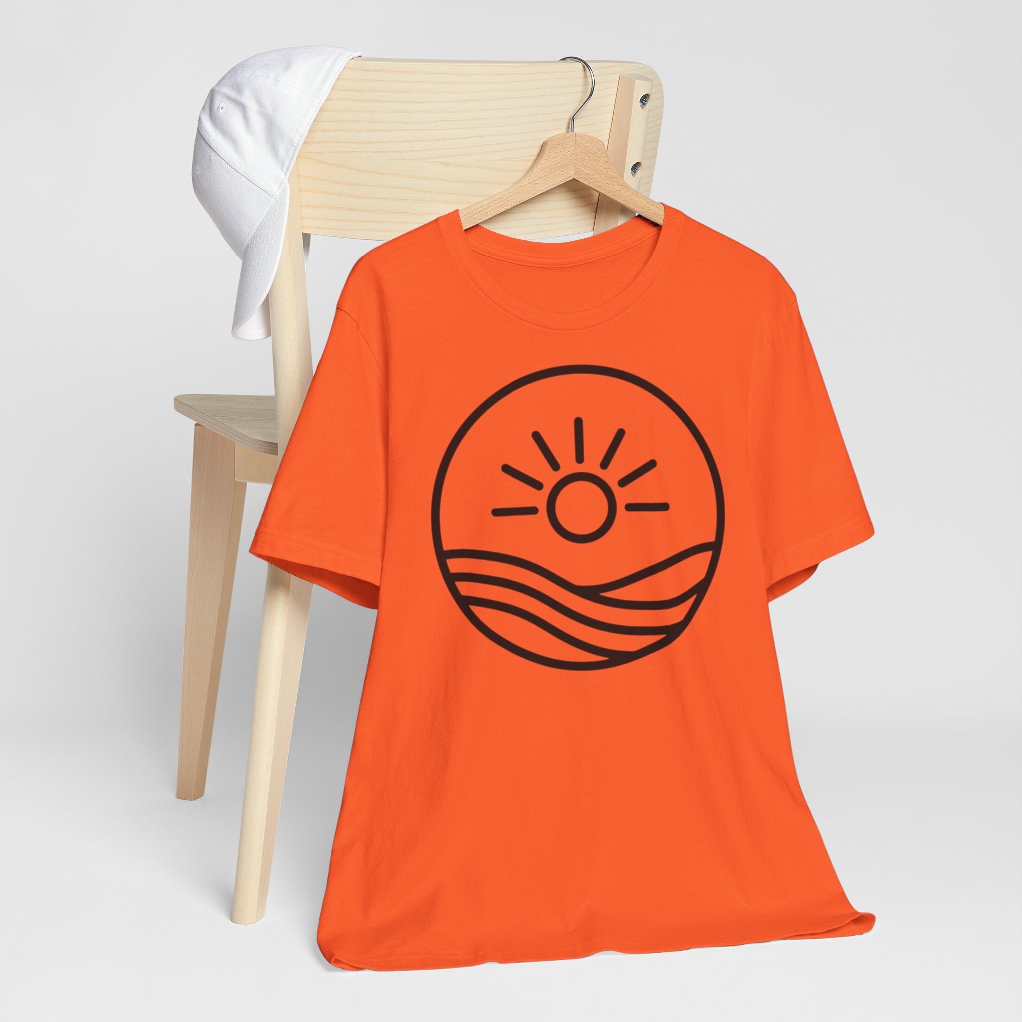 Sunrise Waves T-Shirt – Minimal Beach