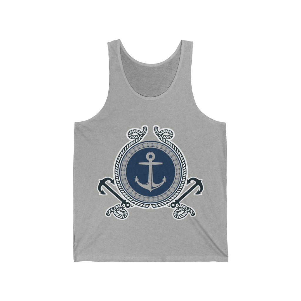 Nautical Anchor Tank Top — Sailor Rope Emblem Beach Tank