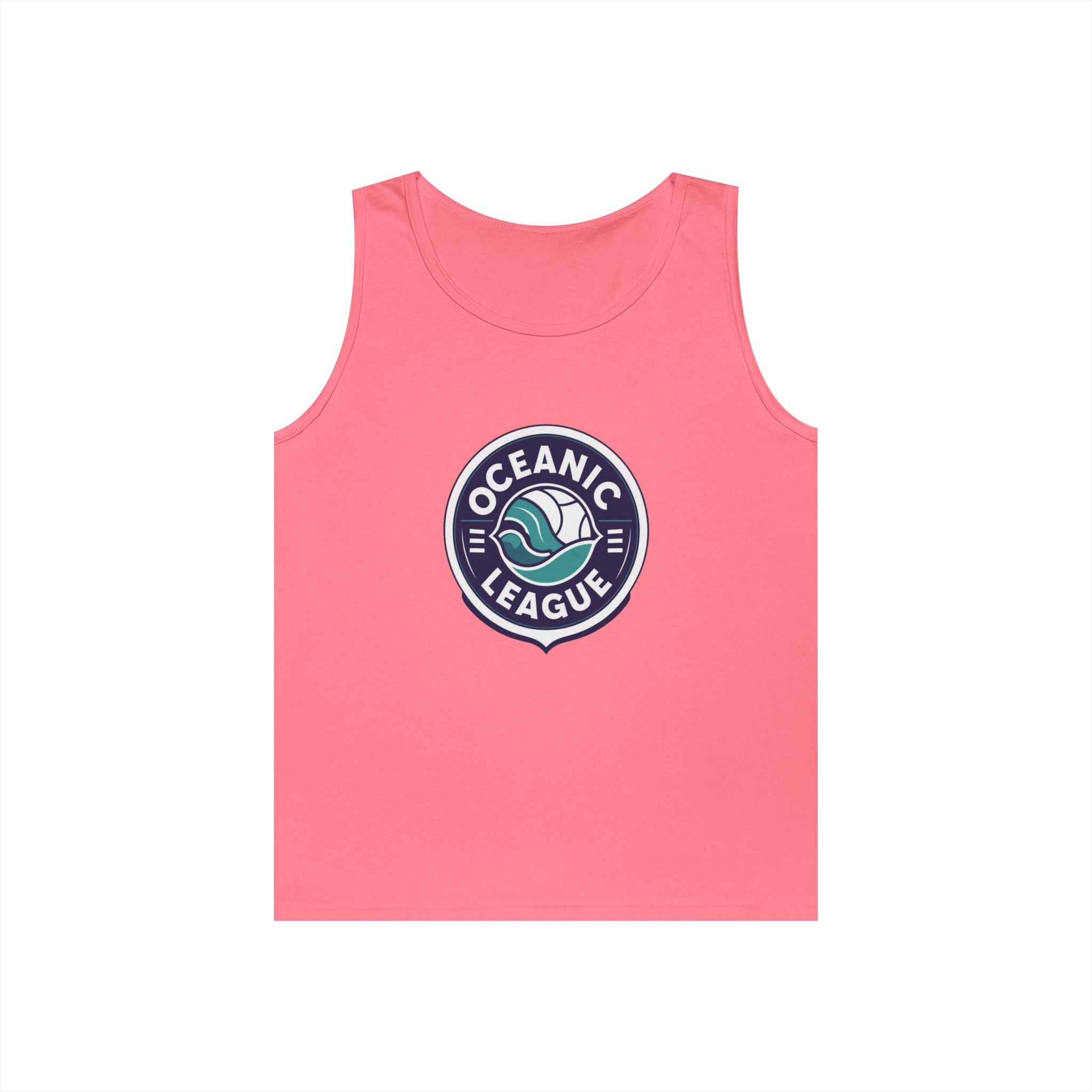 Oceanic League Tank Top — Retro Wave Surf Emblem