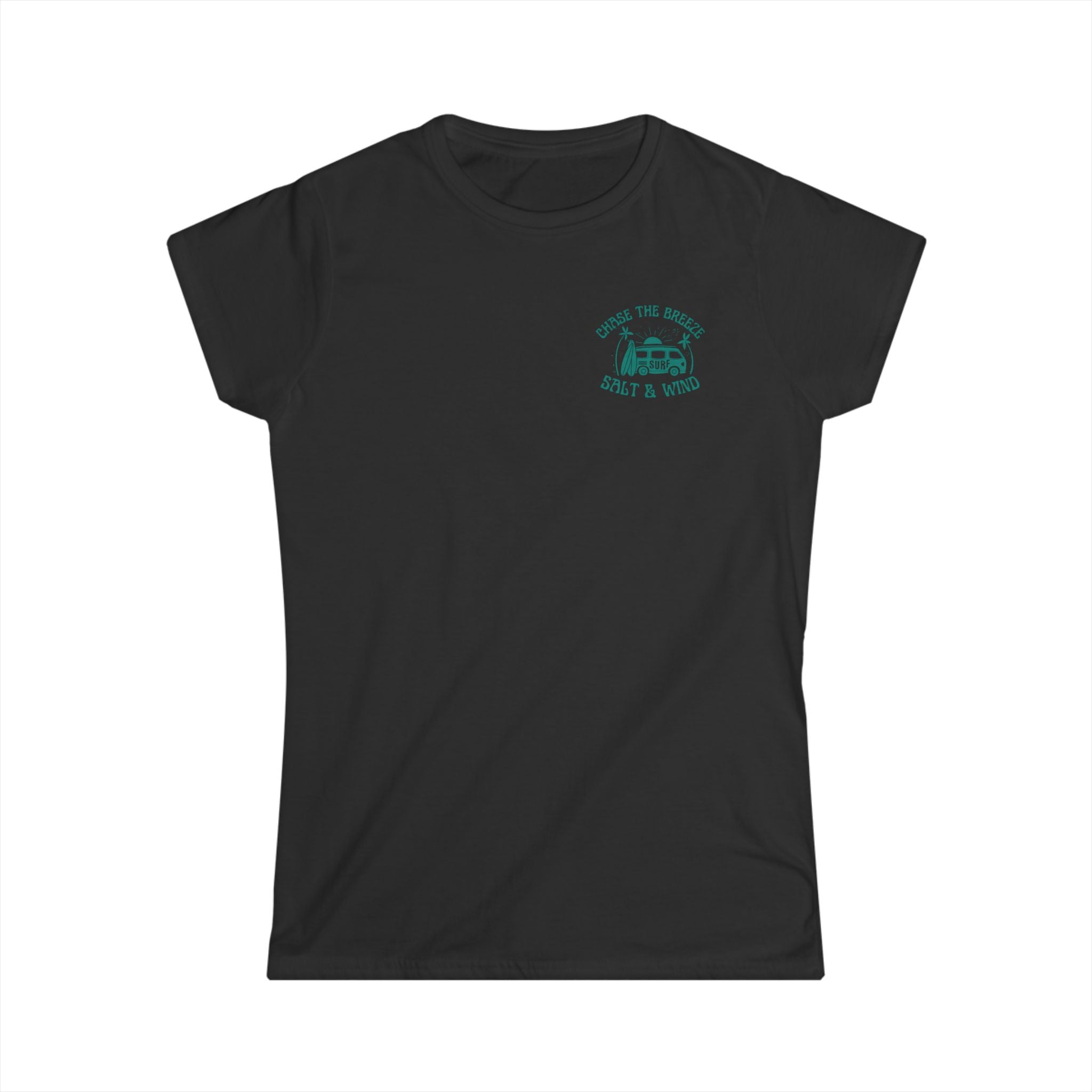 Women's Tee — 'Over the Hill, Salt & Wine' Vintage Camper Graphic