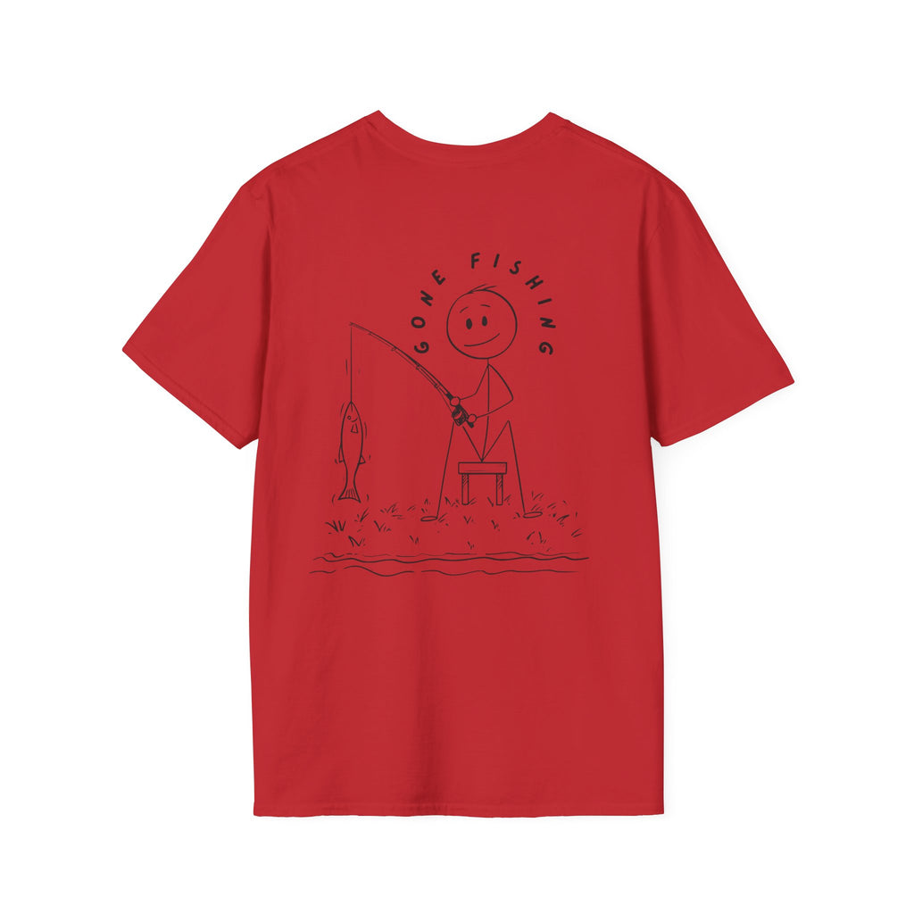 Fishing Stick Figure T-Shirt