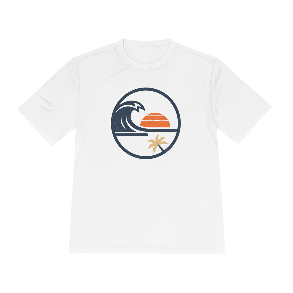 Sunset Wave Tee — Coastal Surf Graphic Moisture‑Wicking Shirt