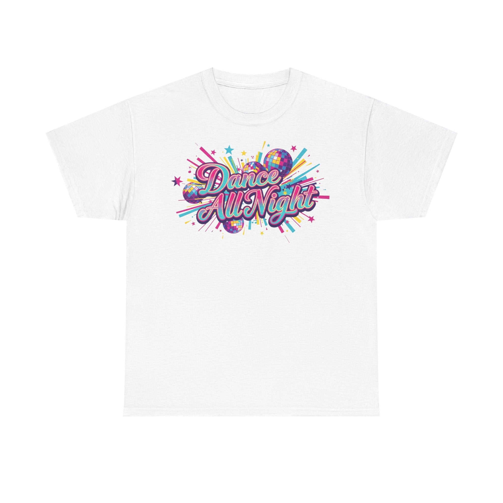 Dance All Night T‑Shirt — Retro Neon Dance Party Tee
