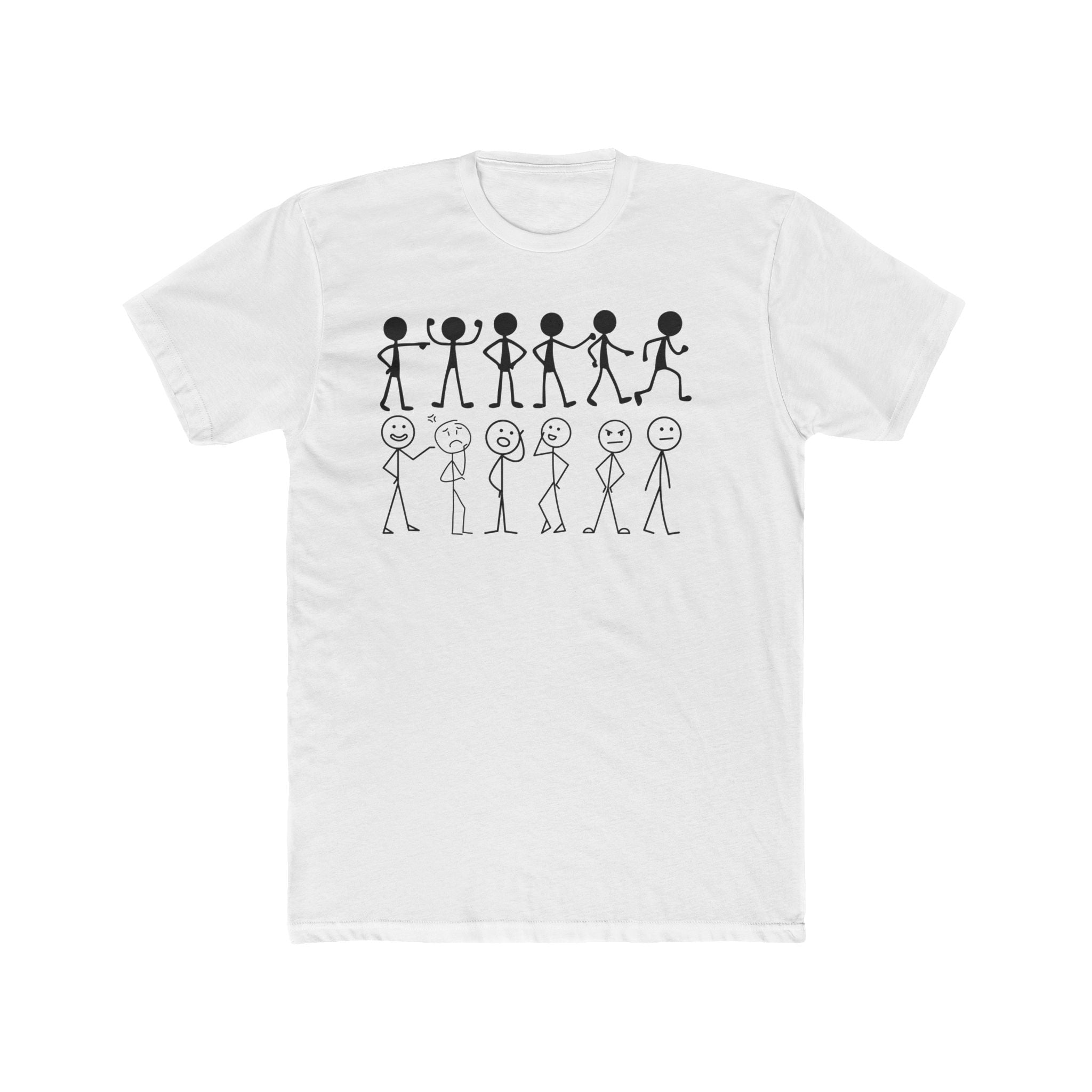 Stick Figure Lineup T‑Shirt