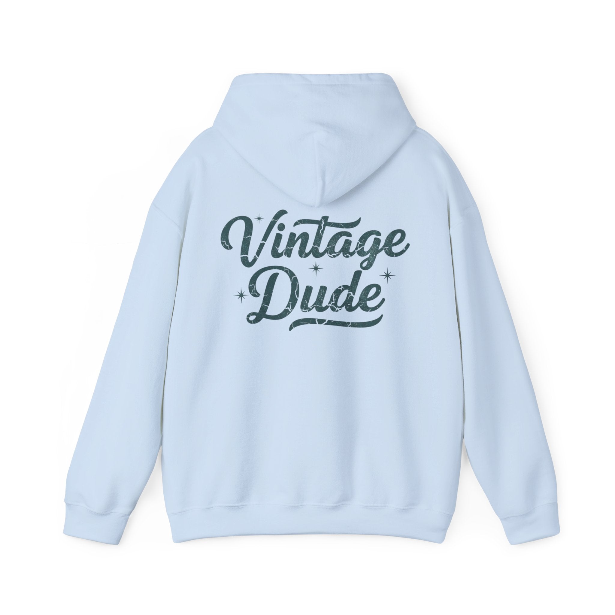 Vintage Dude Hoodie - Retro Script  Pullover