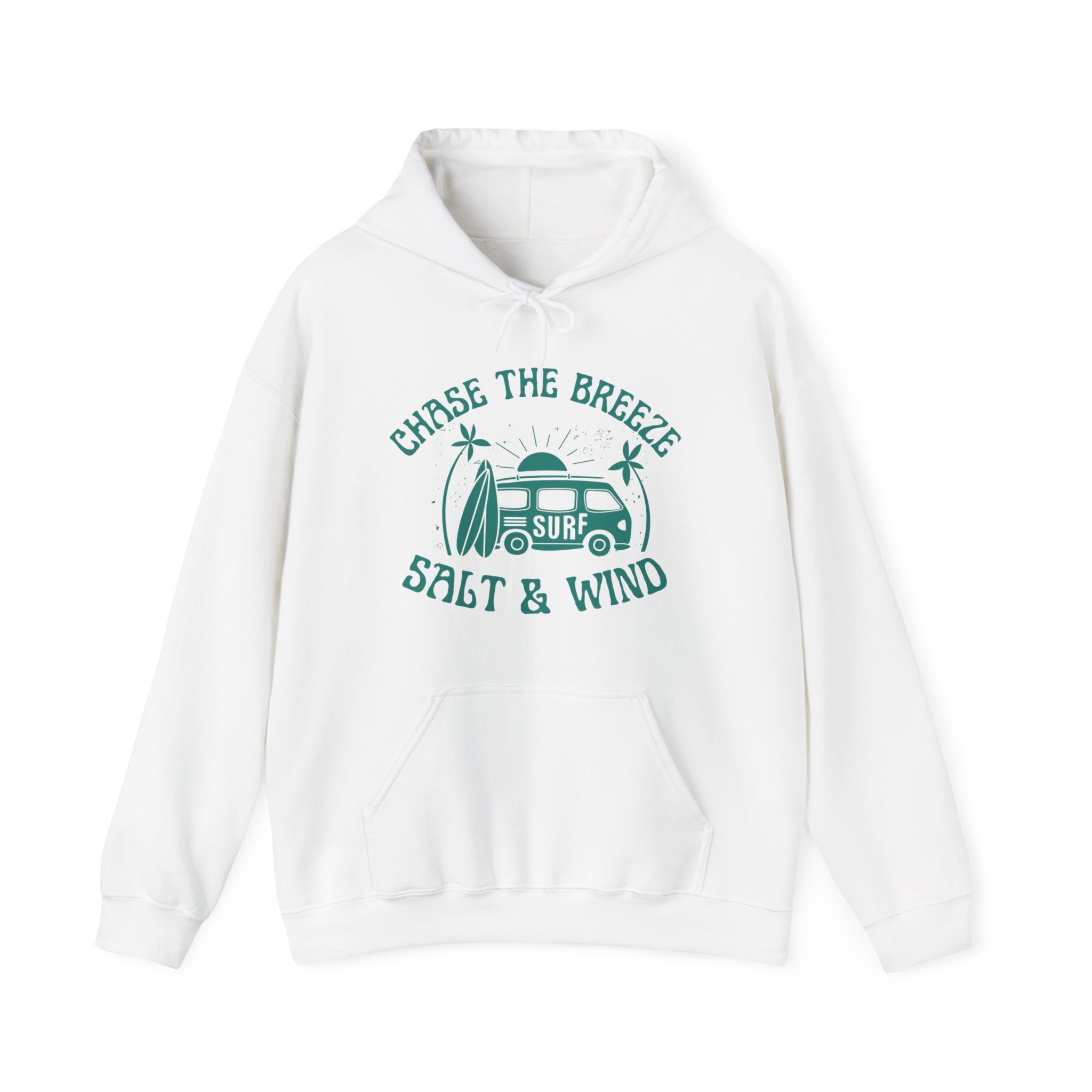 Chase the Breeze Surf Hoodie — Salt & Wind Vintage Van Surfing Sweatshirt