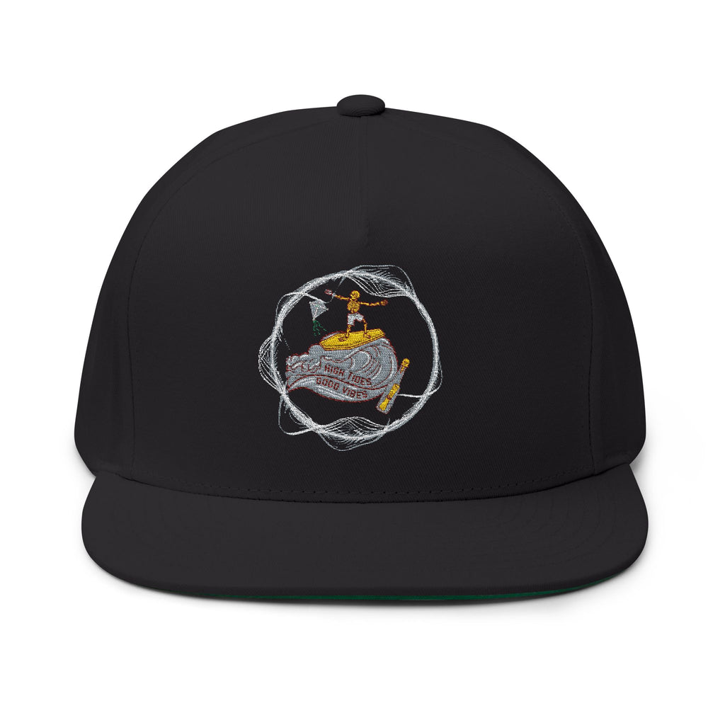 Embroidered Sushi Roll Flat Bill Cap – Japanese Sushi Cartoon Snapback